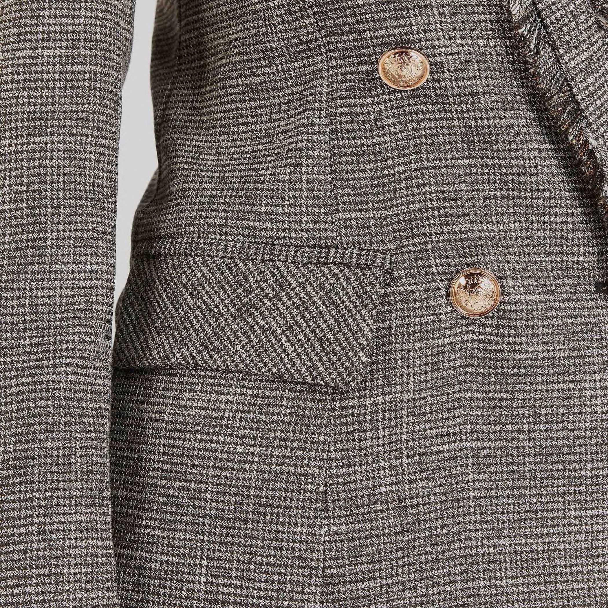 جاكيت بارز الملمس بياقة مطوية وتفاصيل شراشيب من آيكونيك-women-clothing-coatsandjackets-blazers-image-3