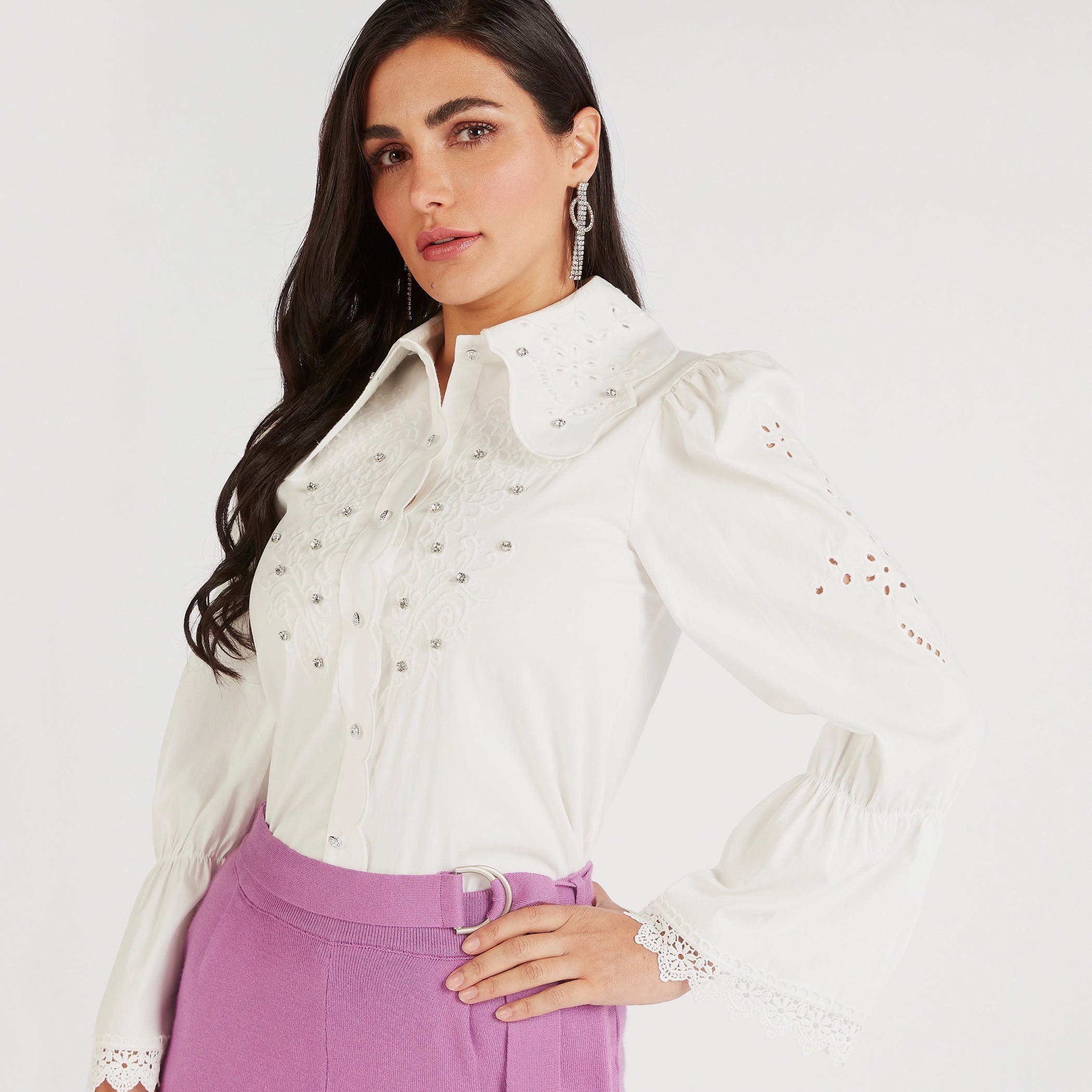 Iconic Embellished Schiffli Top with Long Sleeves-women-clothing-shirtsandblouses-blouses-image-6
