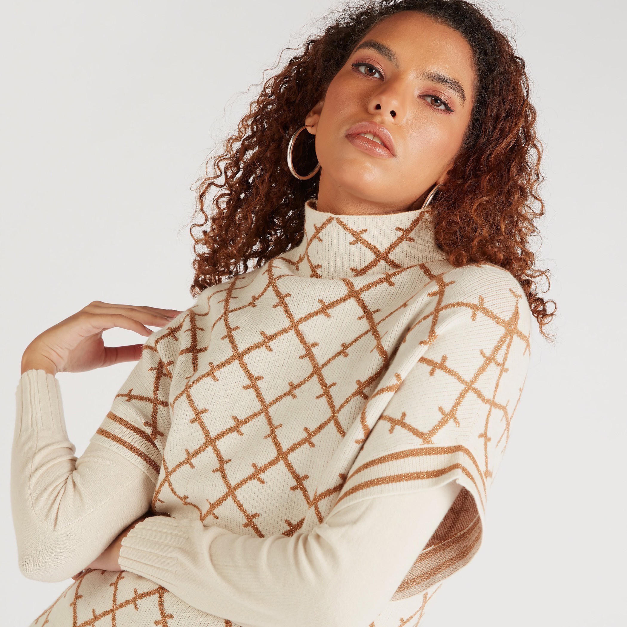 Iconic Printed High Neck Cardigan-women-winterwear-cardigansandjumpers-cardigans-image-3