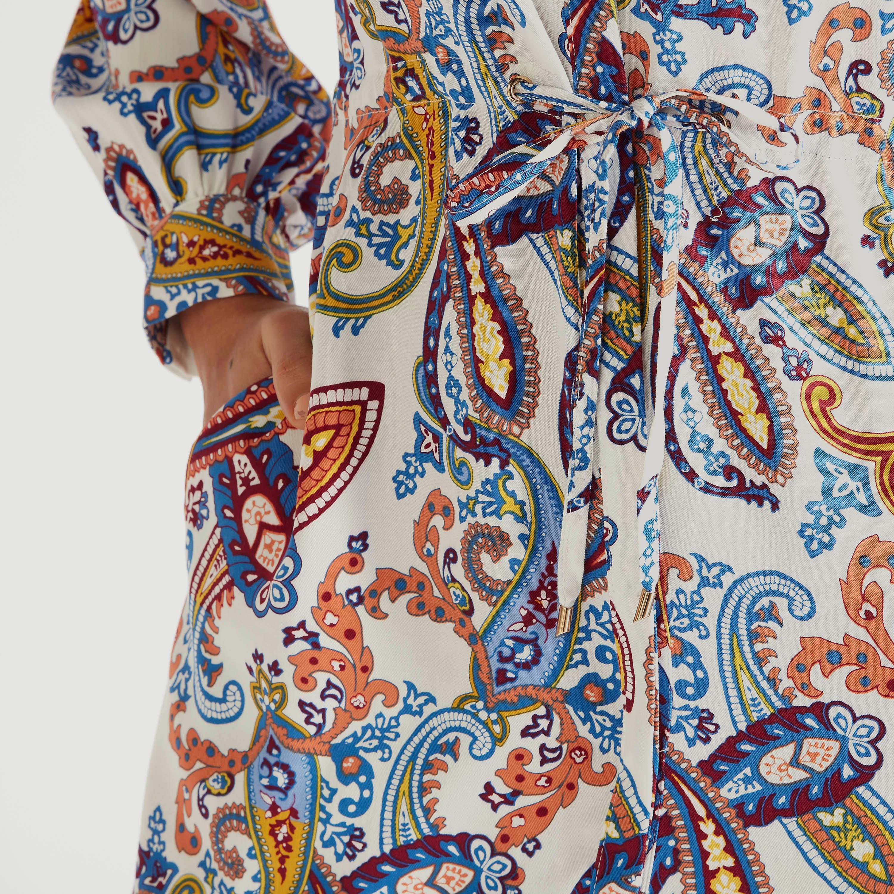 فستان إيه لاين طويل بطبعات بيزلي وأكمام طويلة من آيكونيك-women-clothing-dresses-image-5