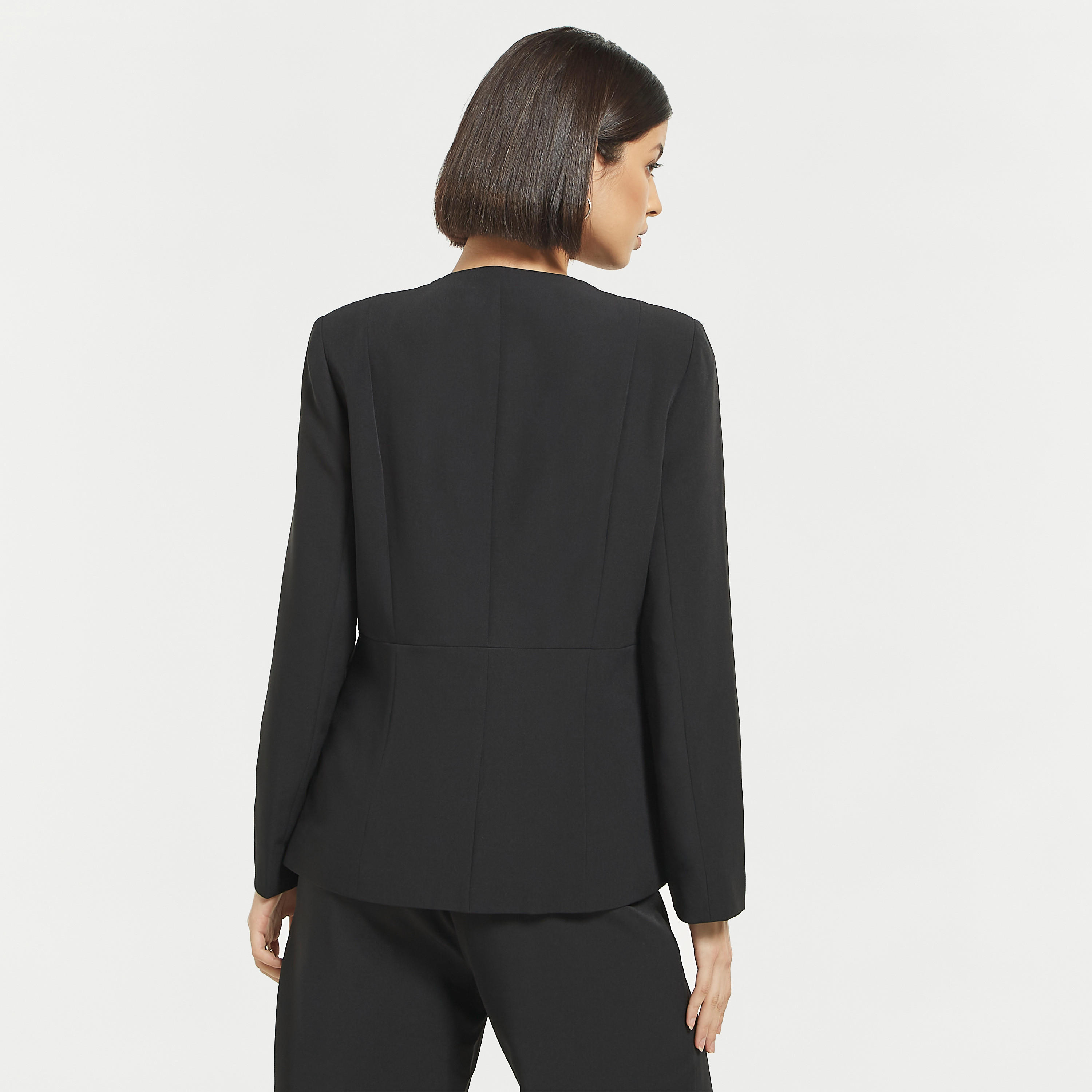 Iconic Panelled Jacket with Pockets and Button Closure-women-winterwear-coatsandjackets-jackets-image-3