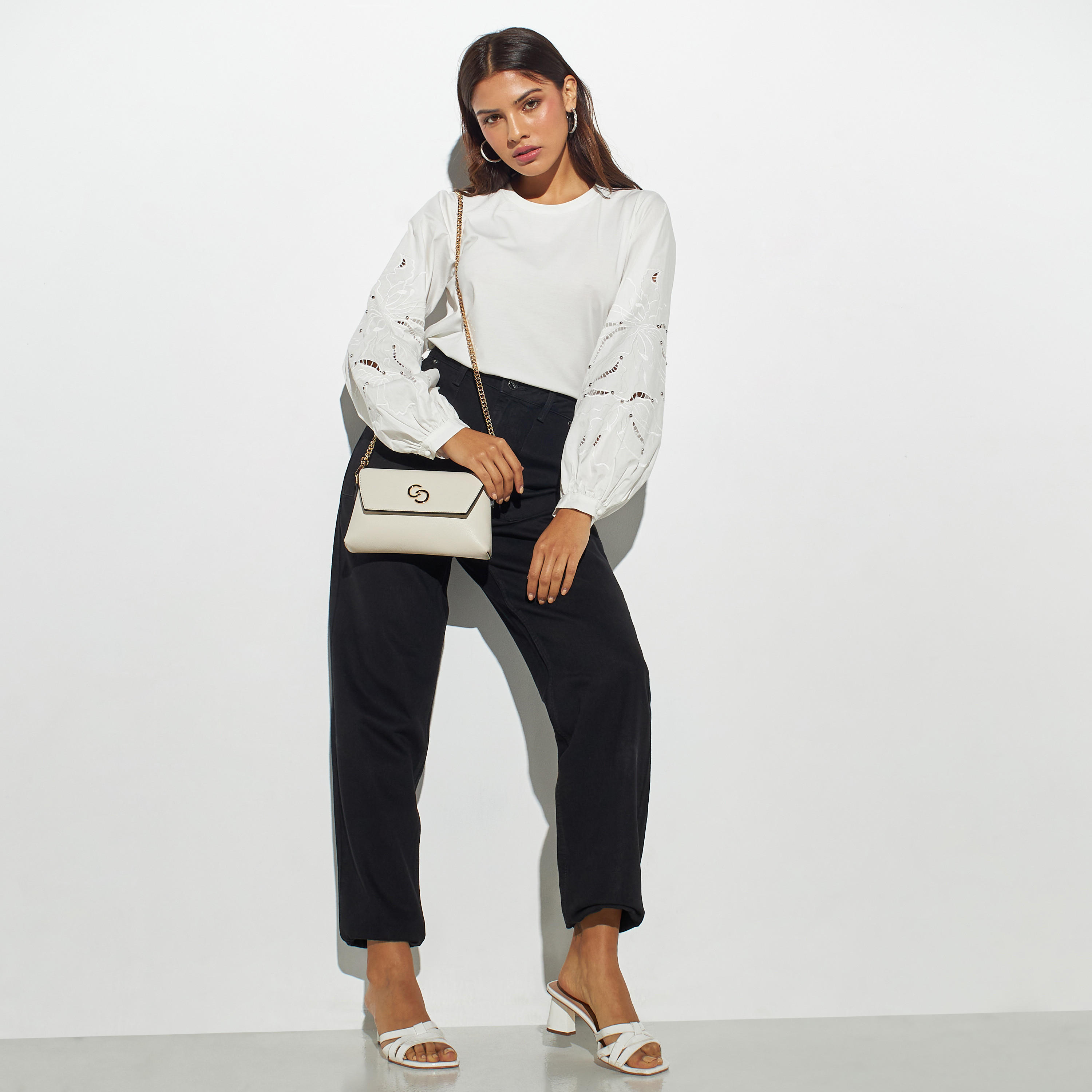 Iconic Embroidered Top with Volume Sleeves-women-clothing-shirtsandblouses-blouses-image-2