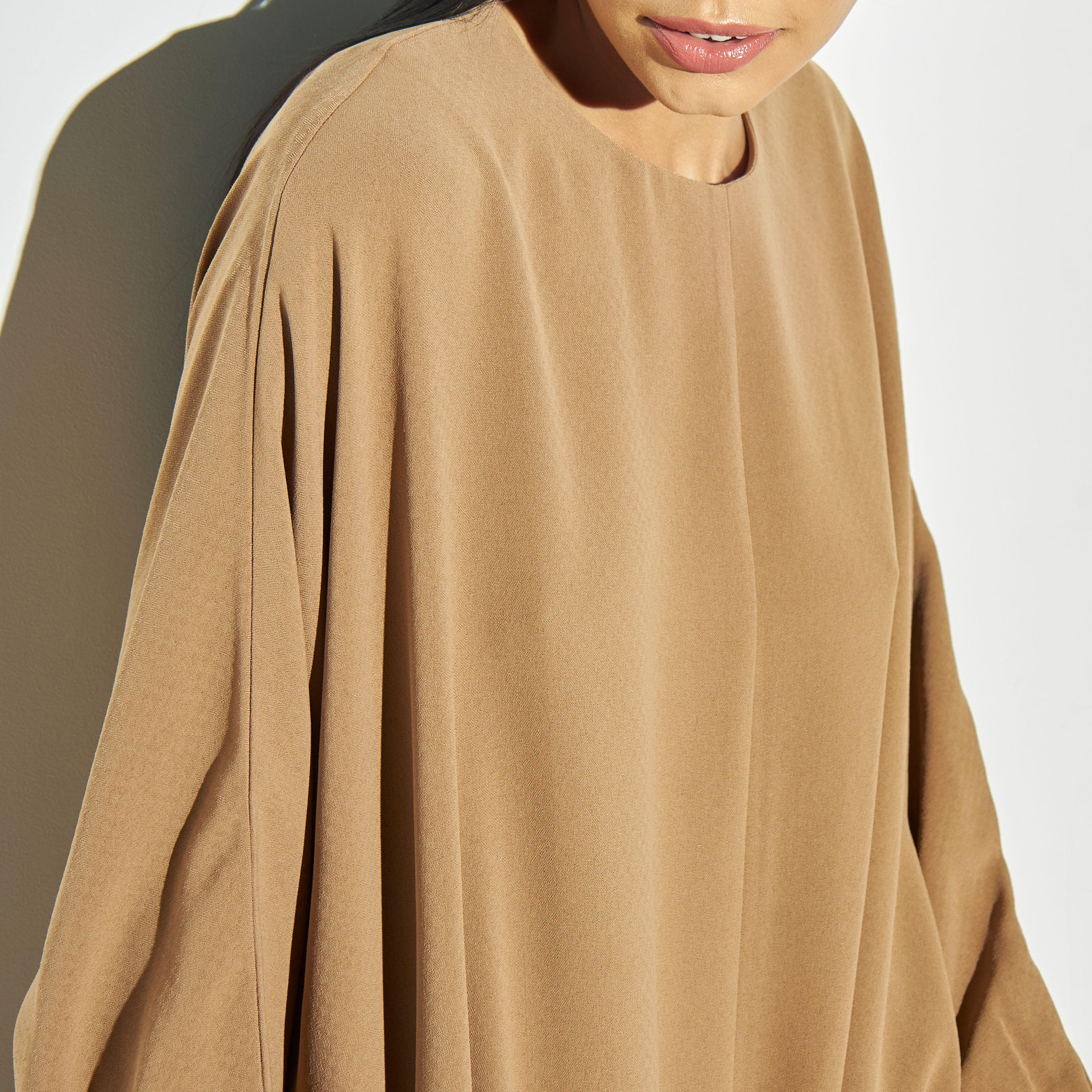 Iconic Solid Round Neck Maxi Dress with Pockets-women-clothing-dresses-image-4
