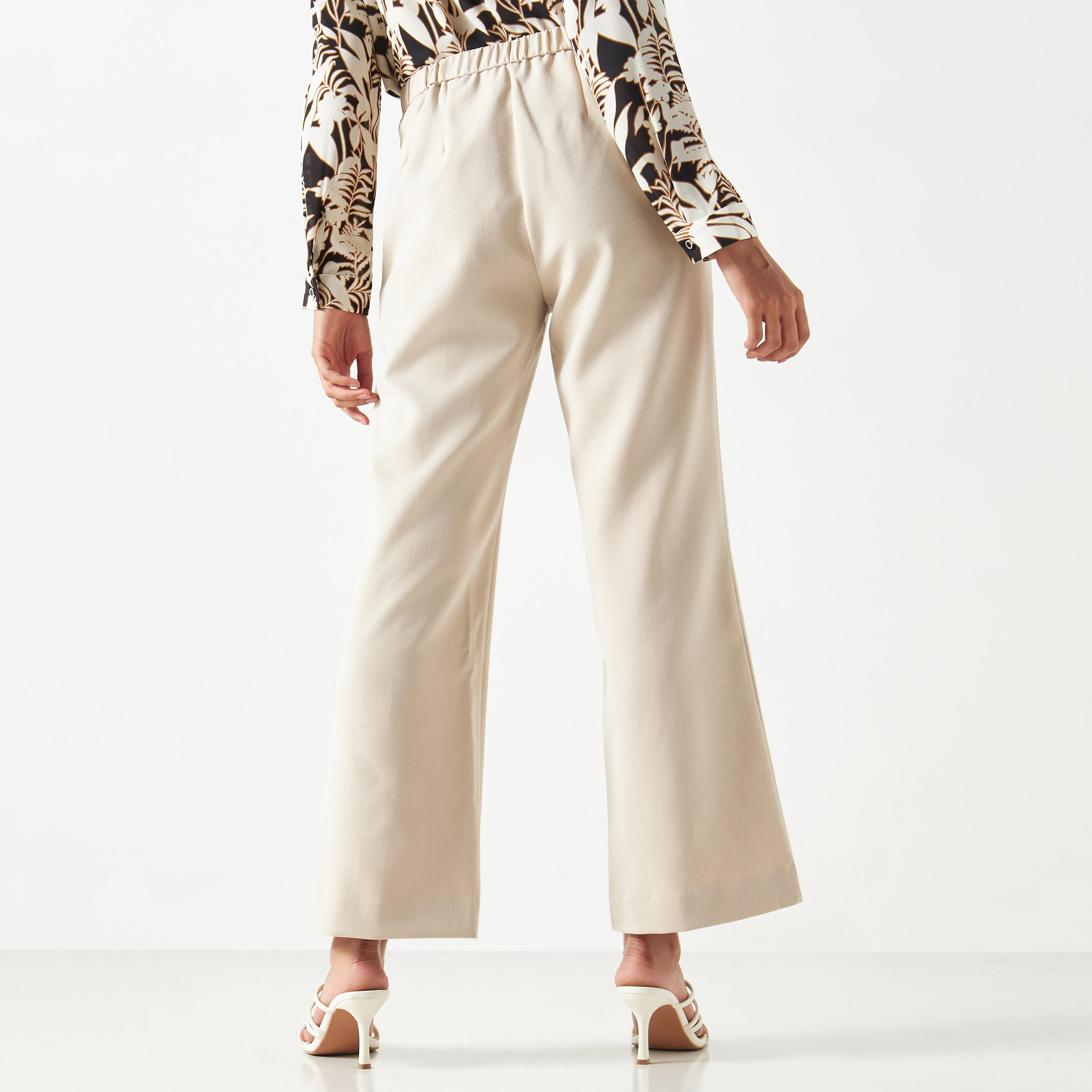 Iconic Pintuck Detail Flared Pants with Zip Closure-women-clothing-bottoms-trousers-image-3