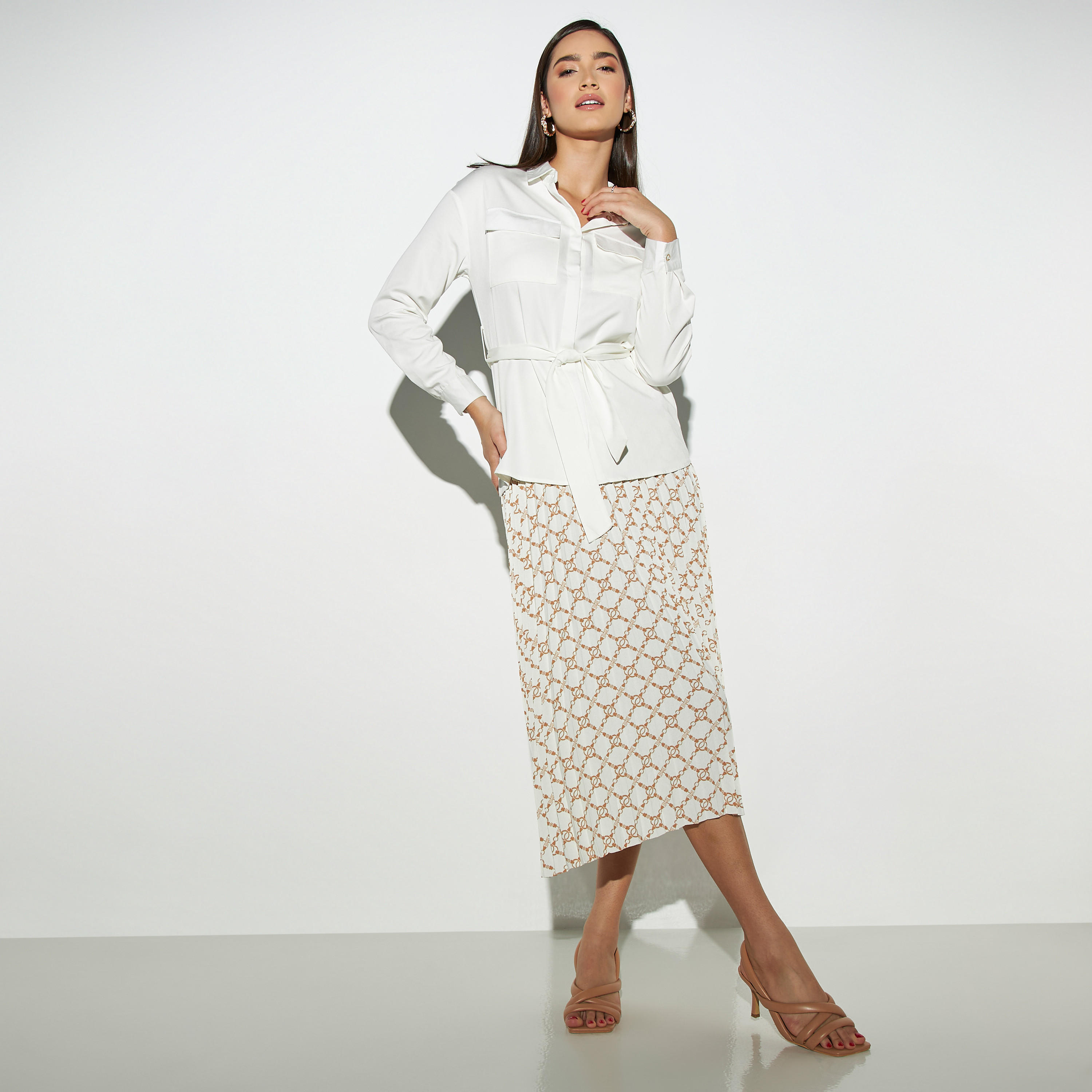 Iconic Solid Belted Shacket with Flap Pockets-women-clothing-shirtsandblouses-blouses-image-2