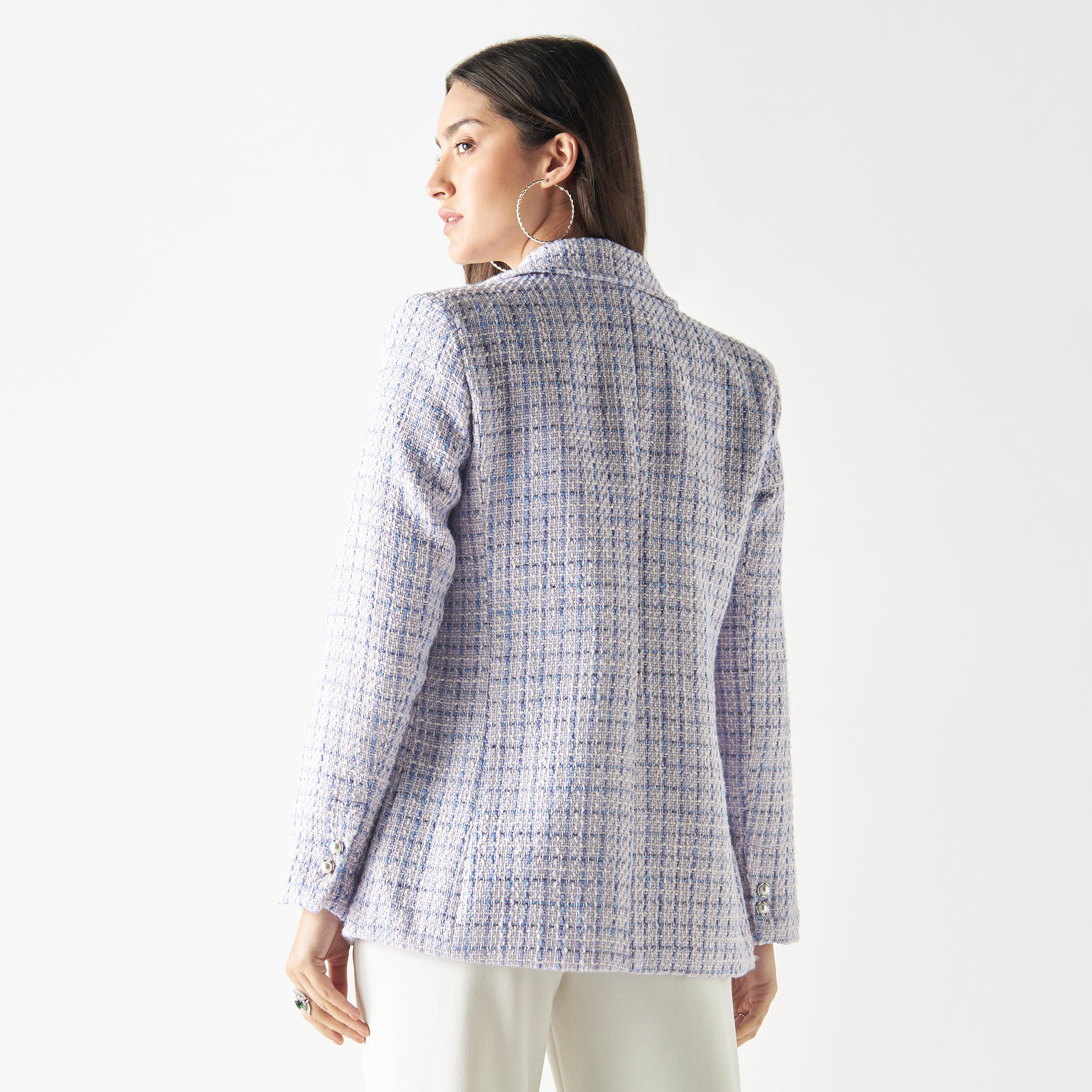 Iconic Textured Blazer with Notch Lapel and Pockets-women-clothing-coatsandjackets-blazers-image-3