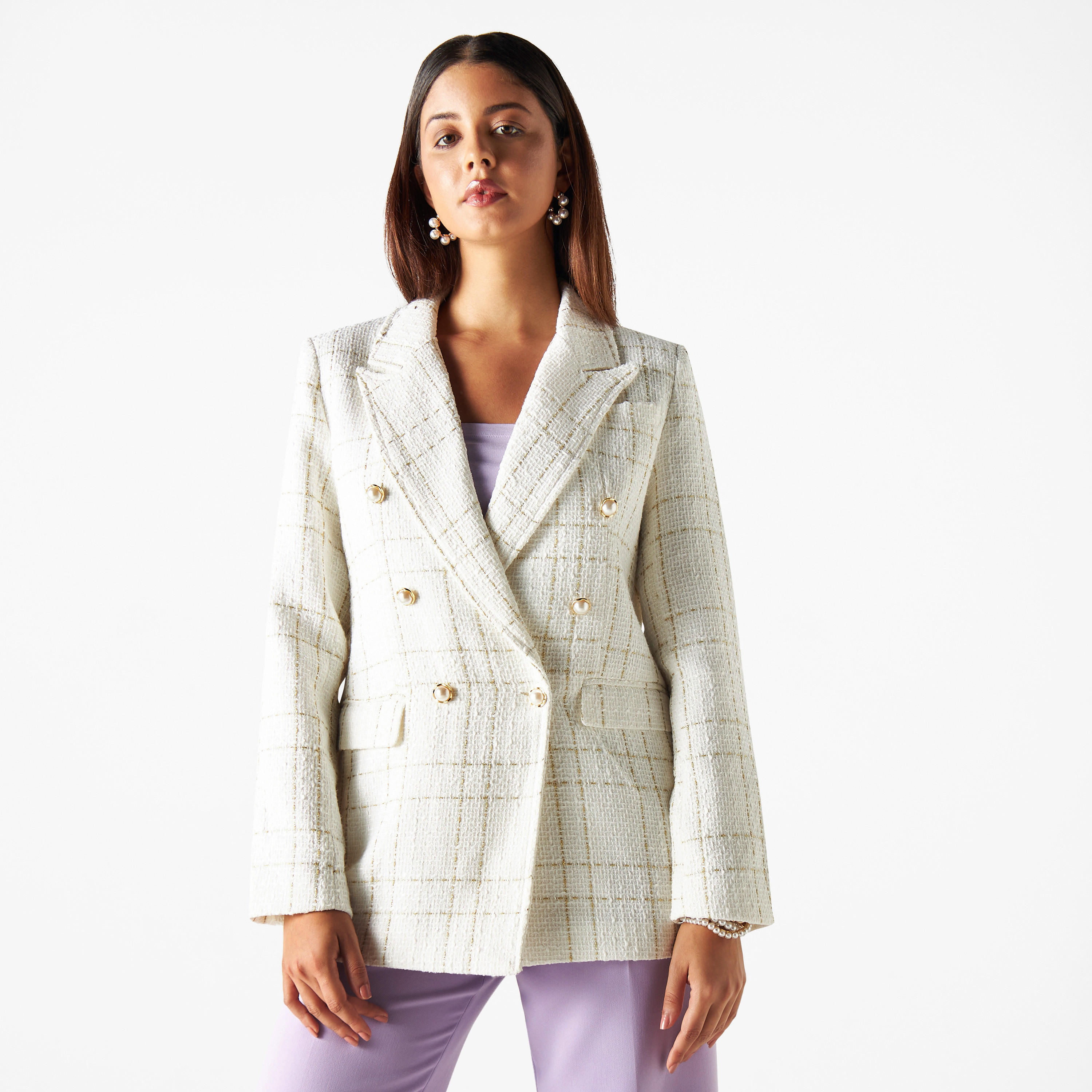 Iconic Textured Blazer with Notch Lapel and Pockets-women-clothing-coatsandjackets-blazers-image-5