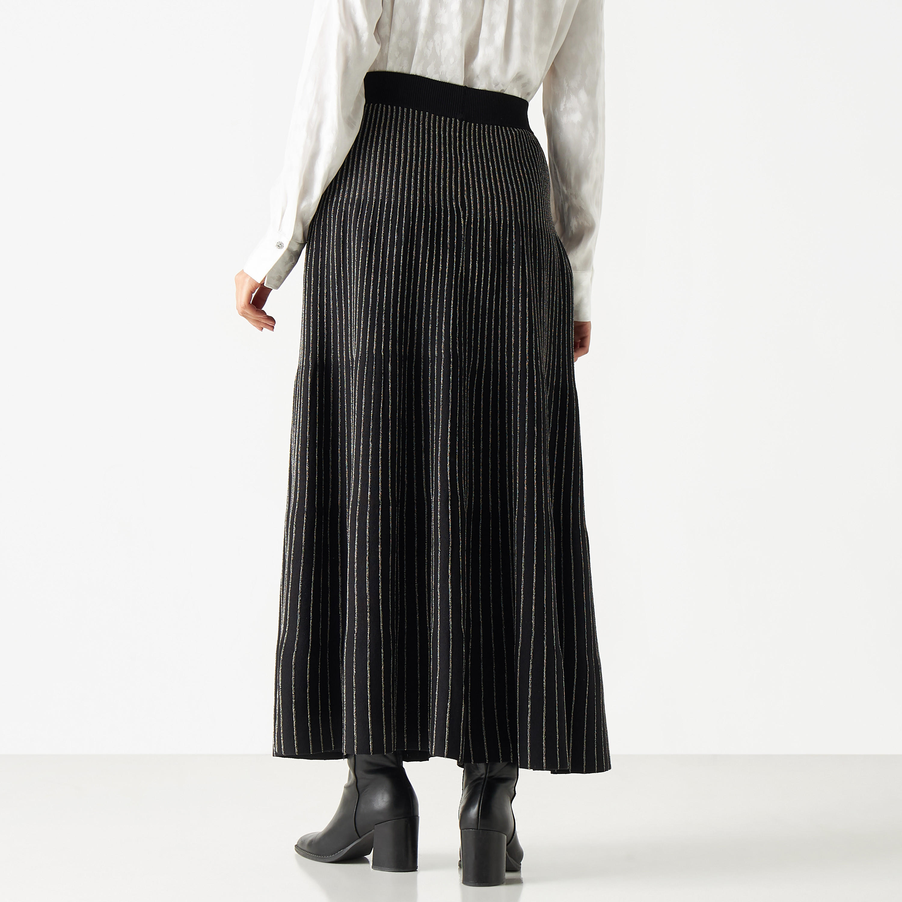 Iconic Textured Skirt with Elasticated Waistband-women-clothing-bottoms-skirts-image-3