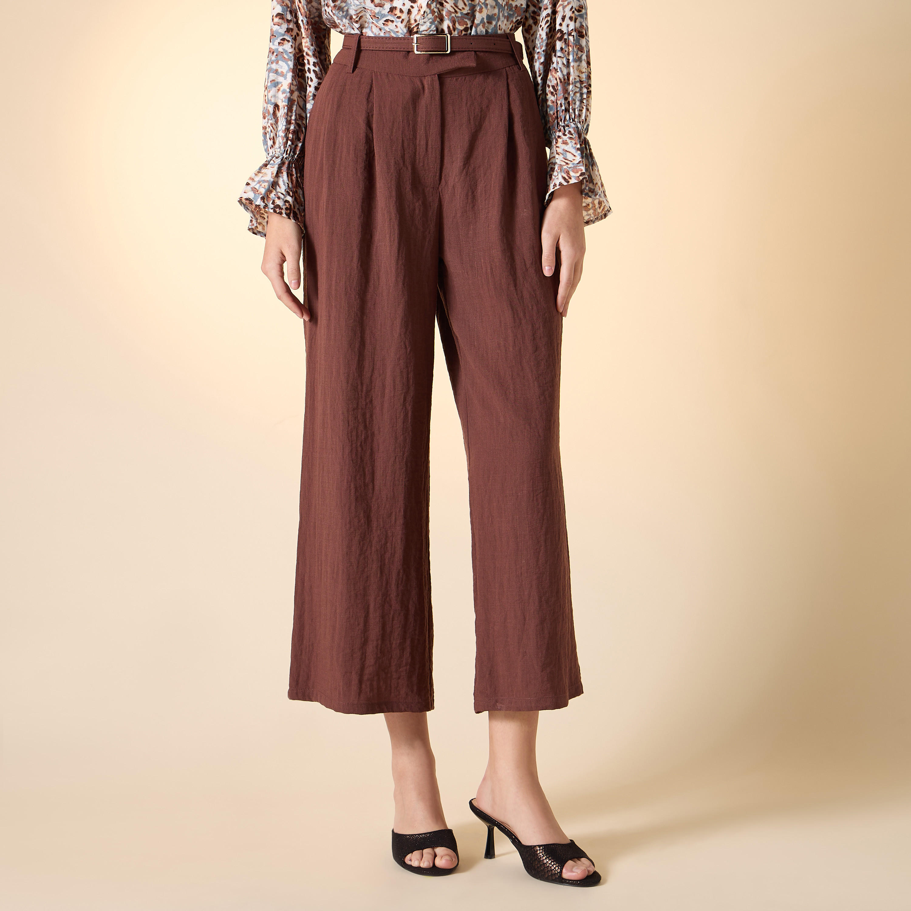 Iconic Belted Flexi Waist Culottes with Pockets-women-clothing-bottoms-trousers-image-1