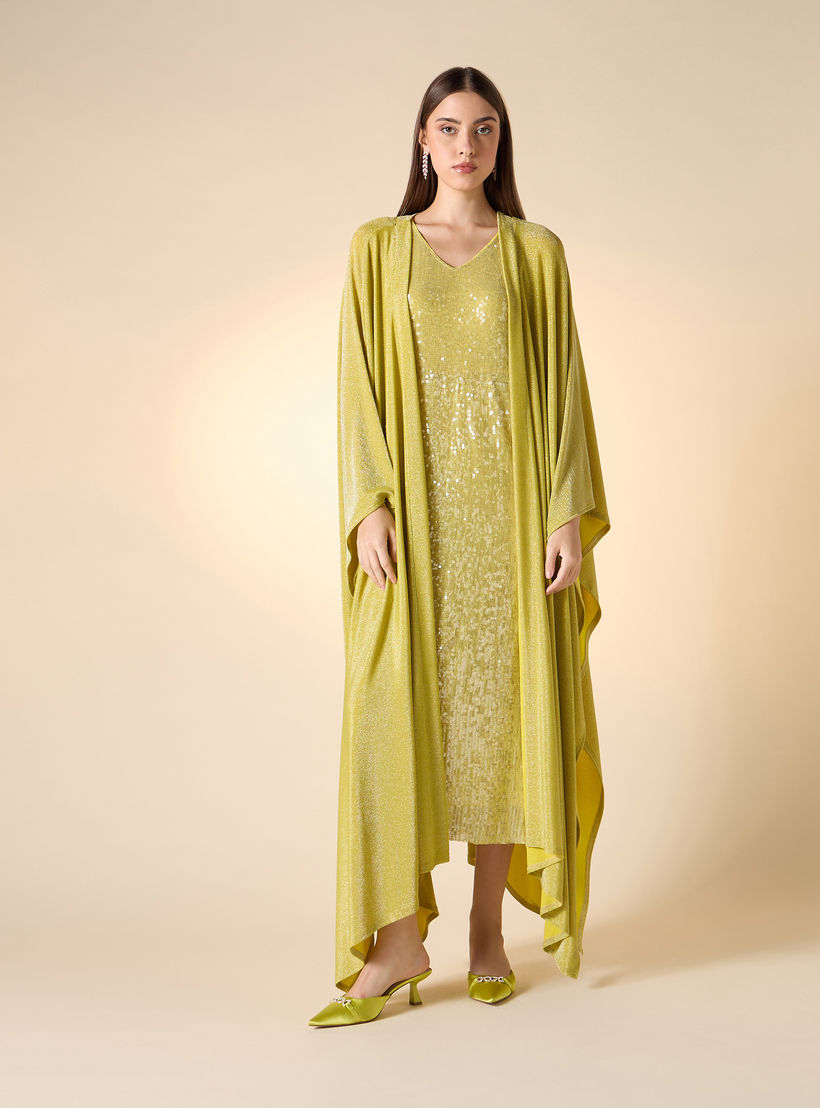 فستان مزيّن دون أكمام بياقة V من آيكونيك-women-clothing-dresses-image-3