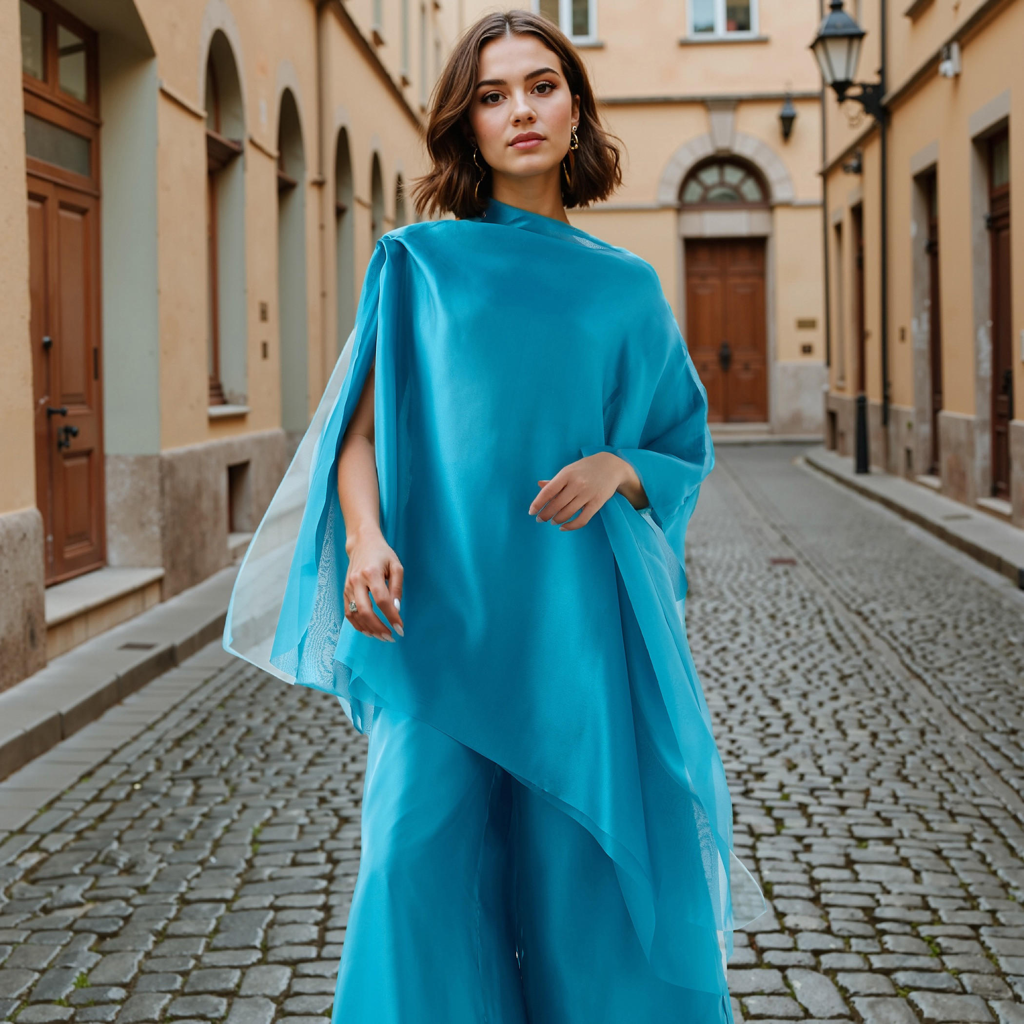 Shop Iconic Asymmetric Cape Top Online | Splash UAE