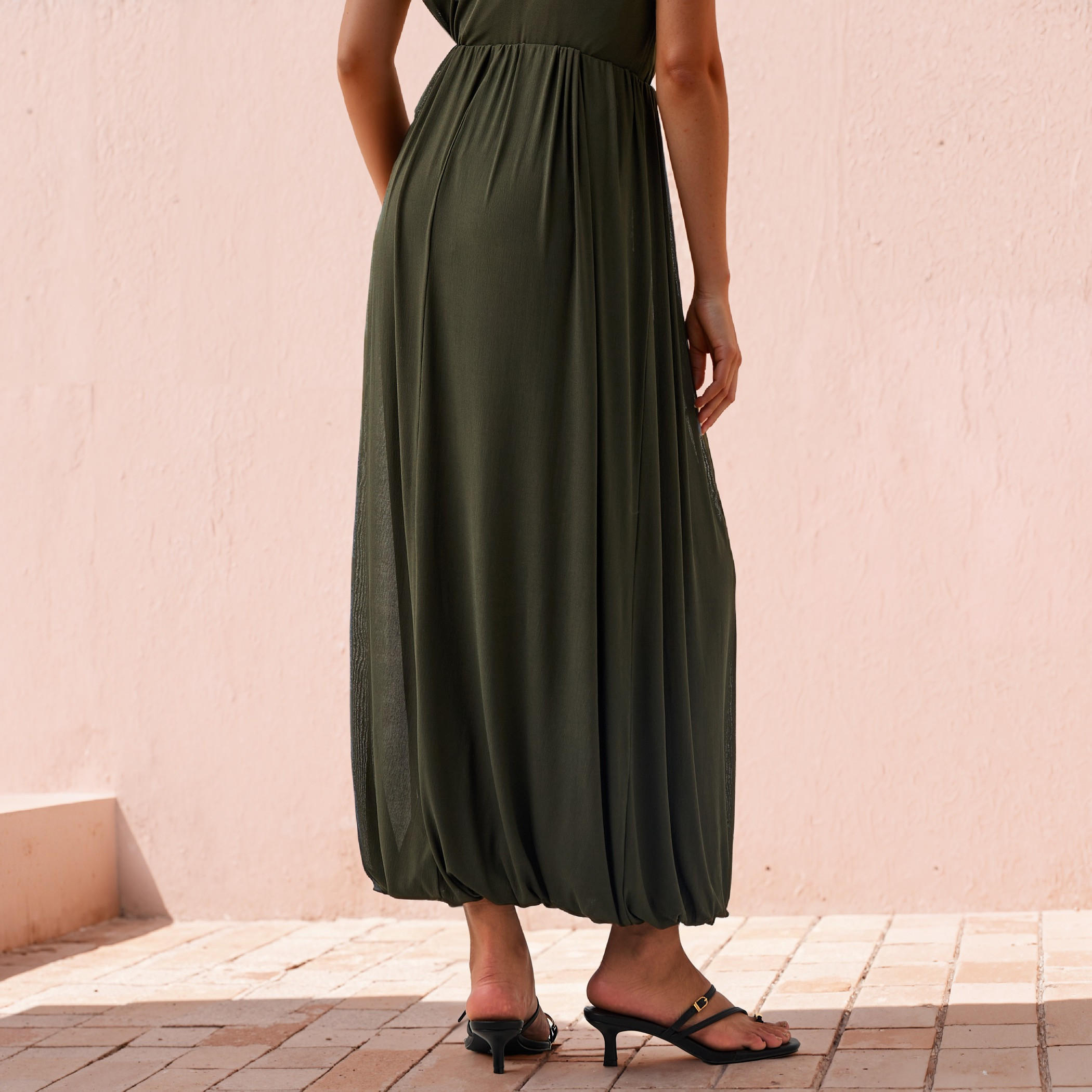 Iconic Balloon Hem Maxii Skirt with Elasticated Waistband-women-clothing-bottoms-skirts-image-3