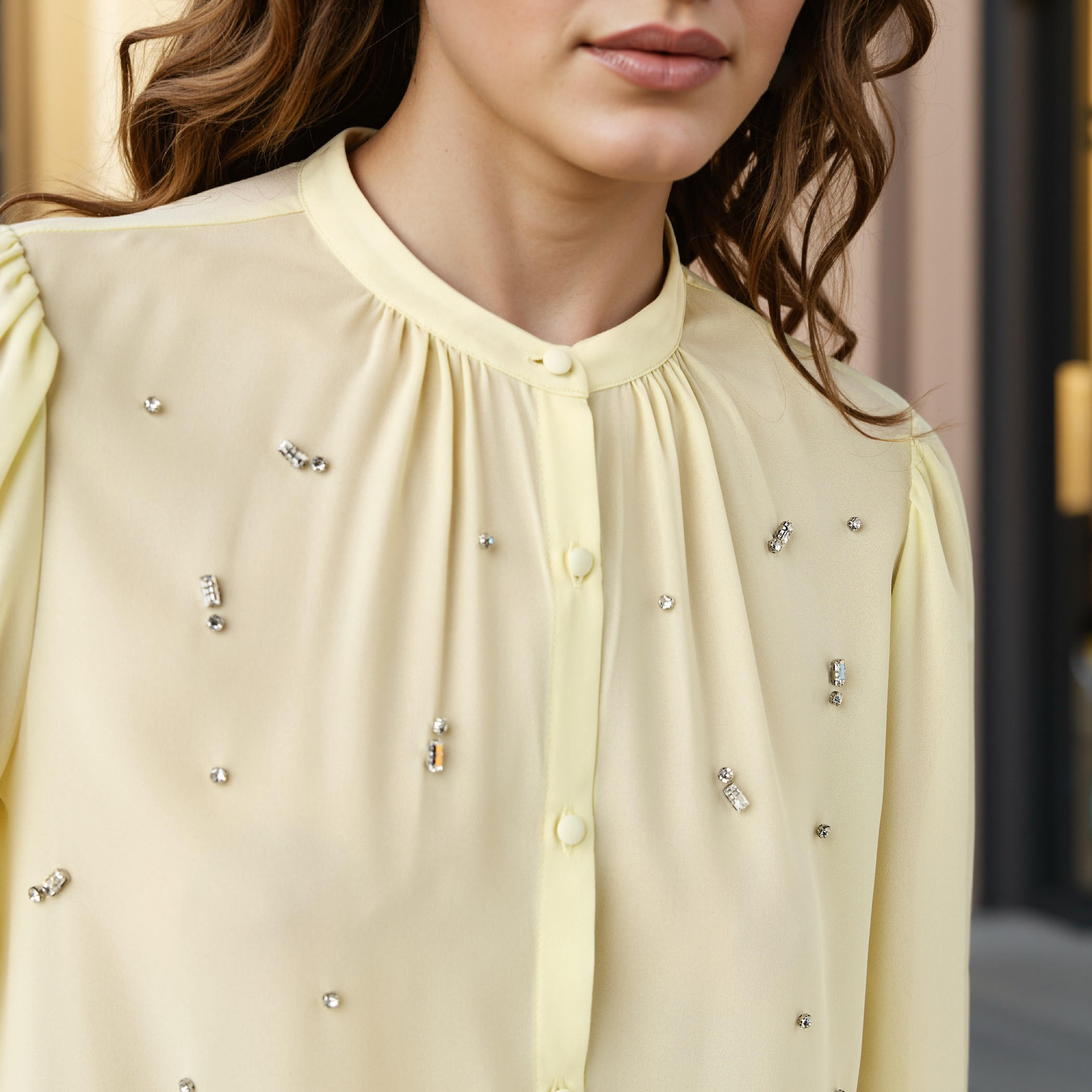 Embellished Top with Puff Sleeves-women-clothing-shirtsandblouses-blouses-image-4