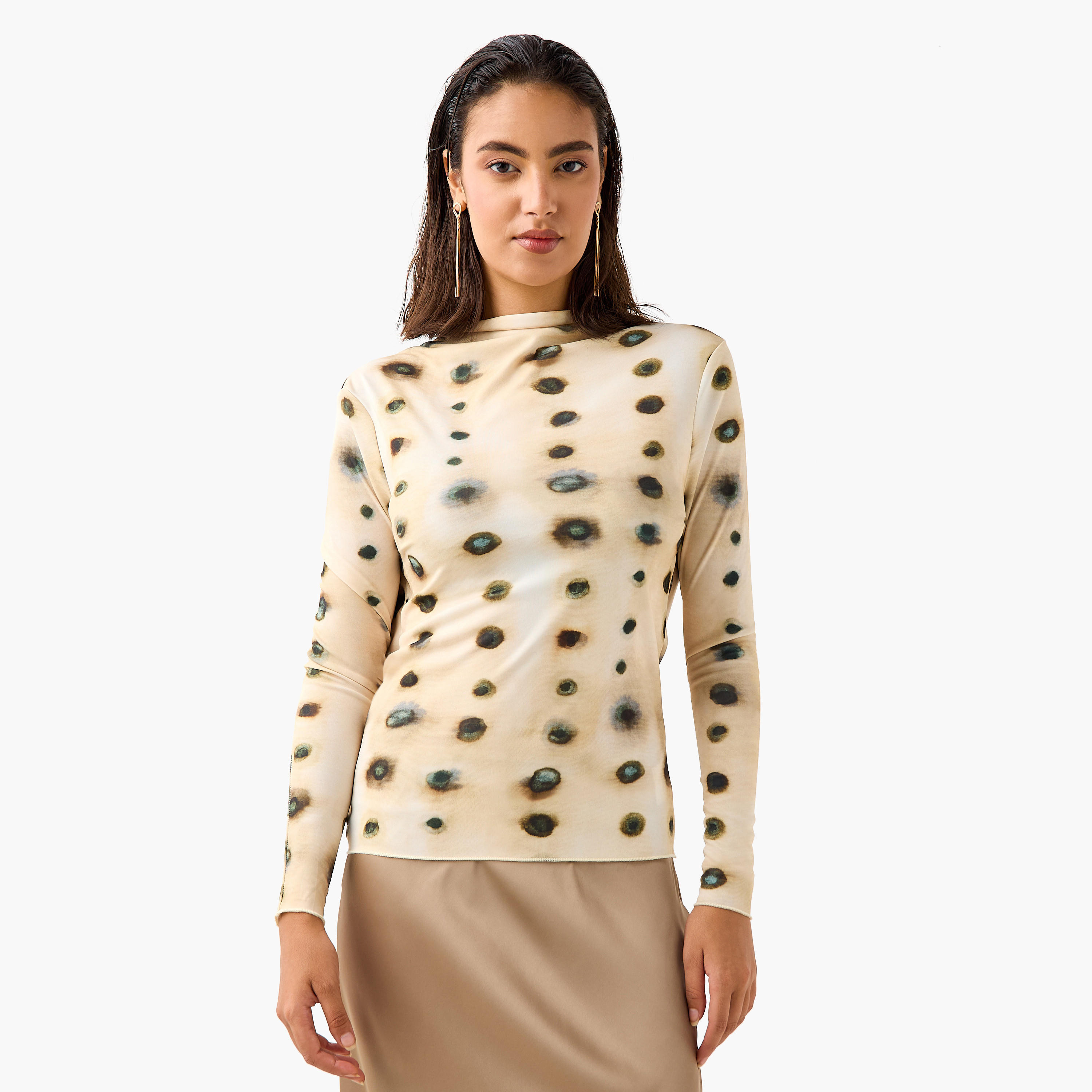 بلوزة بظهر مفتوح وأكمام طويلة من أيكونيك-women-clothing-shirtsandblouses-blouses-image-4