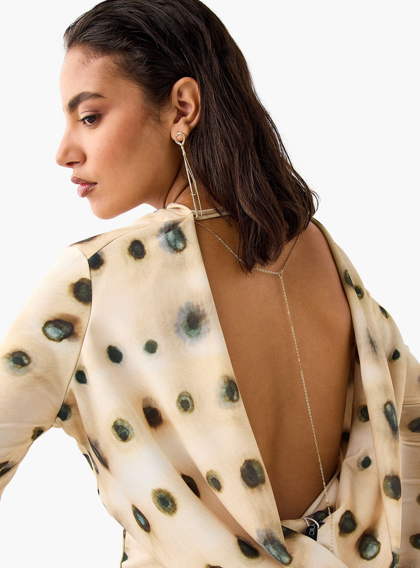 بلوزة بظهر مفتوح وأكمام طويلة من أيكونيك-women-clothing-shirtsandblouses-blouses-image-2