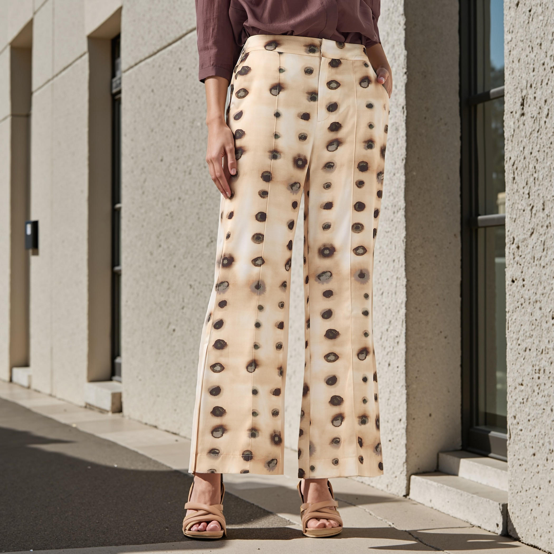 Iconic All-Over Print Relaxed Fit Pants-women-clothing-bottoms-trousers-image-1