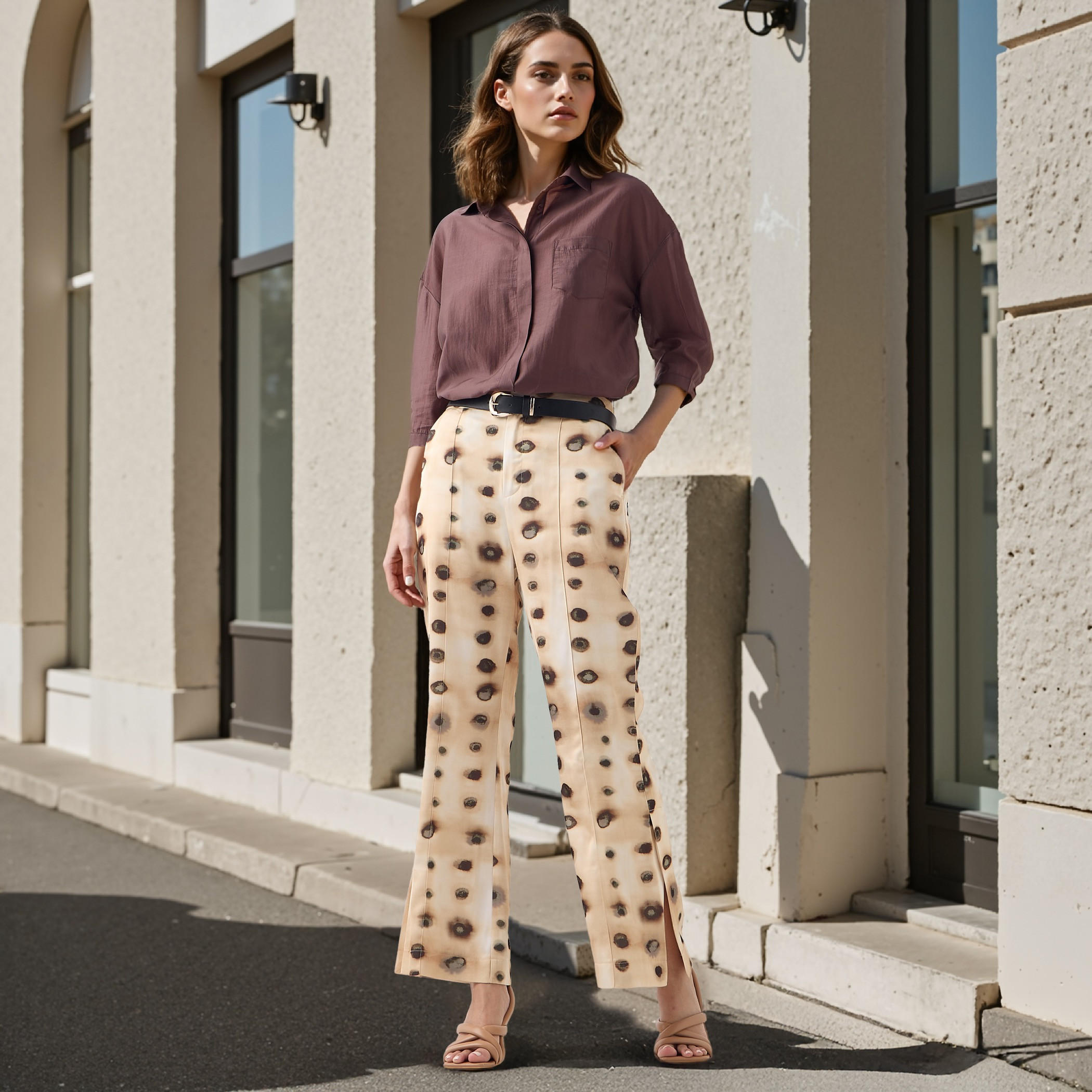 Iconic All-Over Print Relaxed Fit Pants-women-clothing-bottoms-trousers-image-2