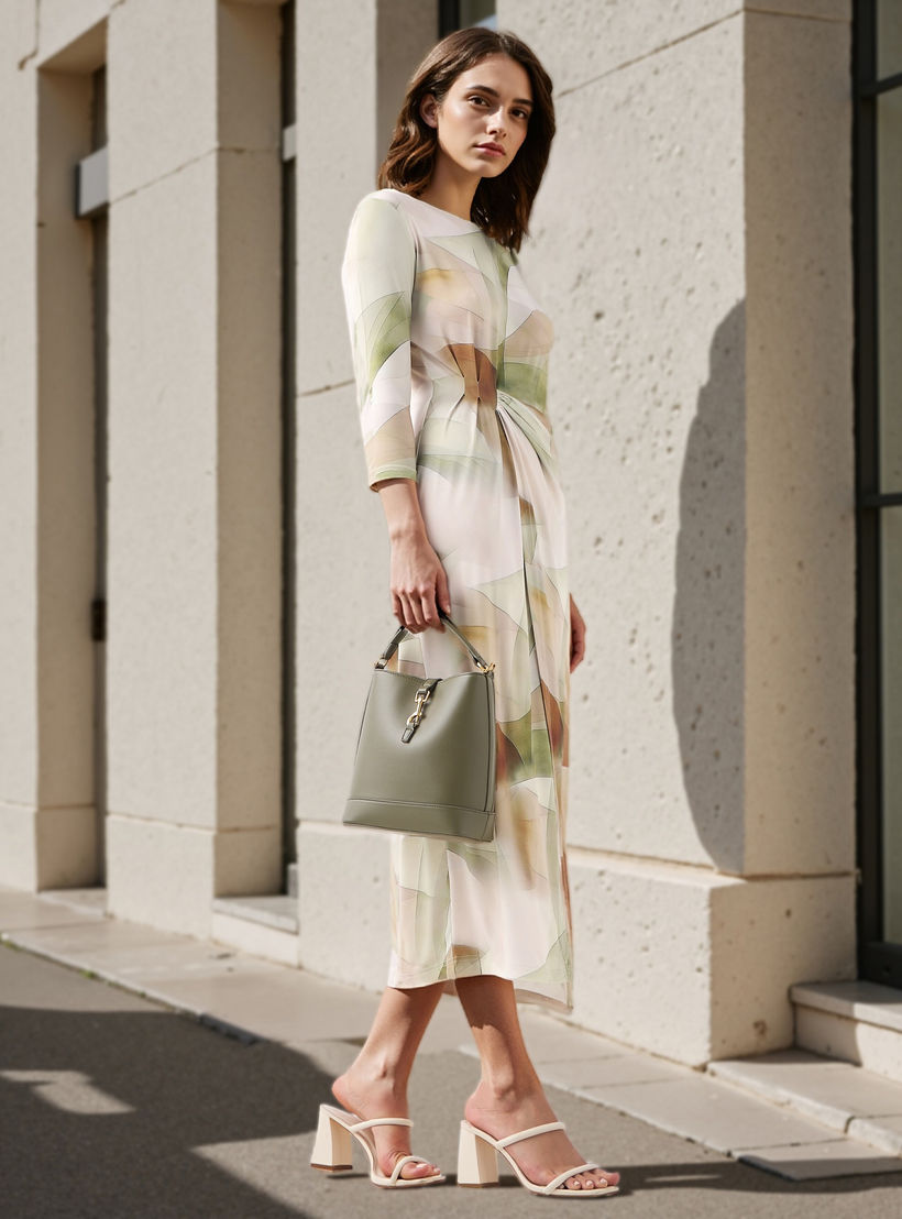 فستان بتفاصيل منسدلة وطبعات من آيكونيك-women-clothing-dresses-image-2