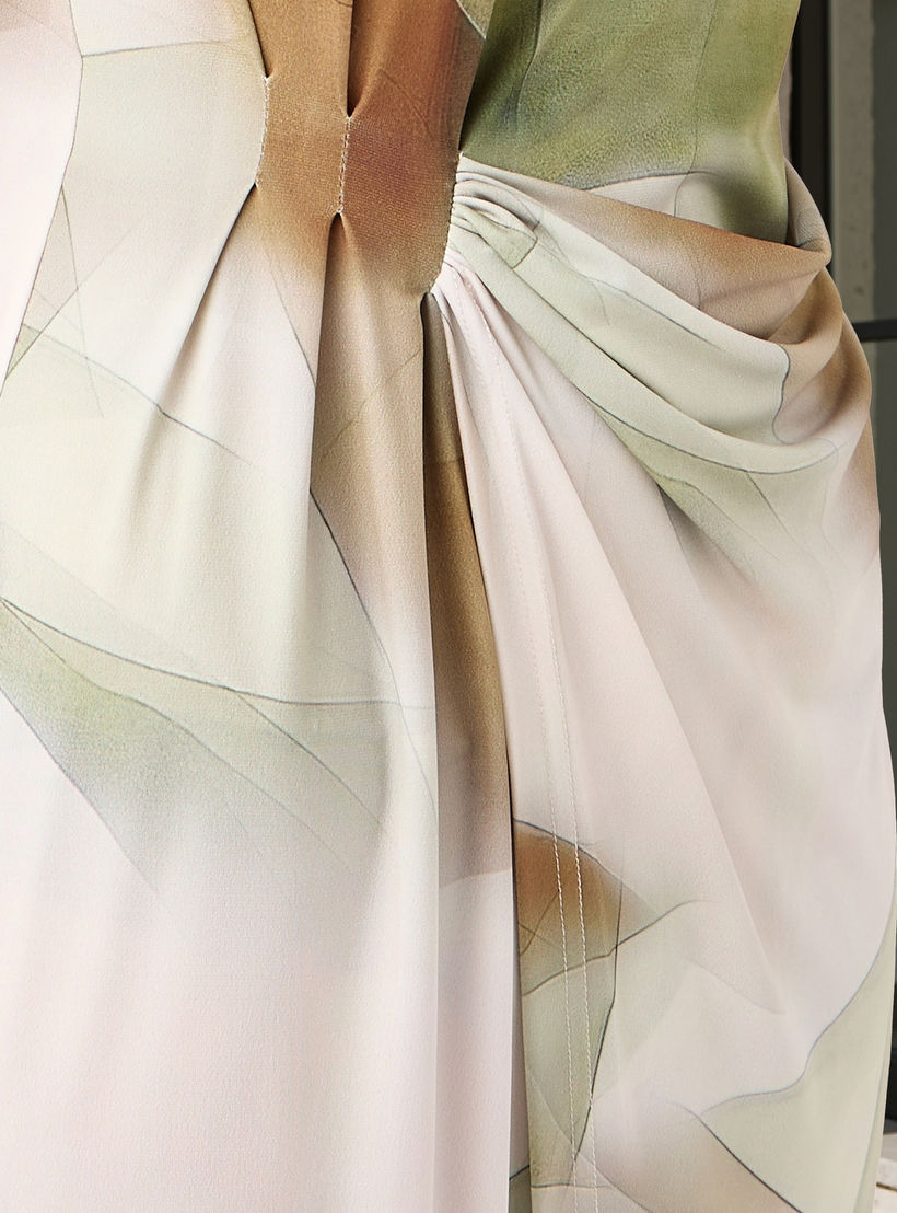فستان بتفاصيل منسدلة وطبعات من آيكونيك-women-clothing-dresses-image-5