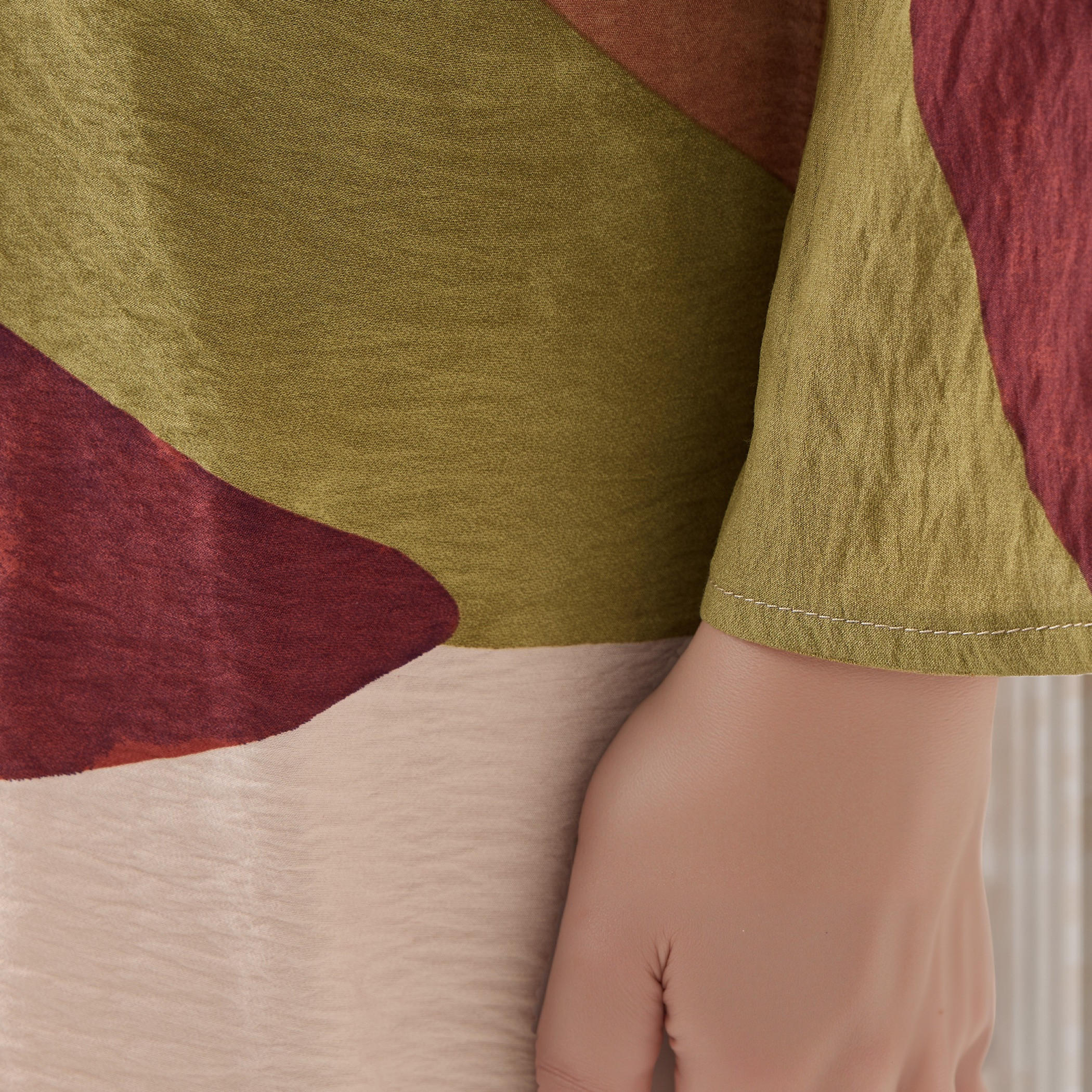 فستان قميص بتفاصيل عقدة وطبعات من آيكونيك-women-clothing-dresses-image-4