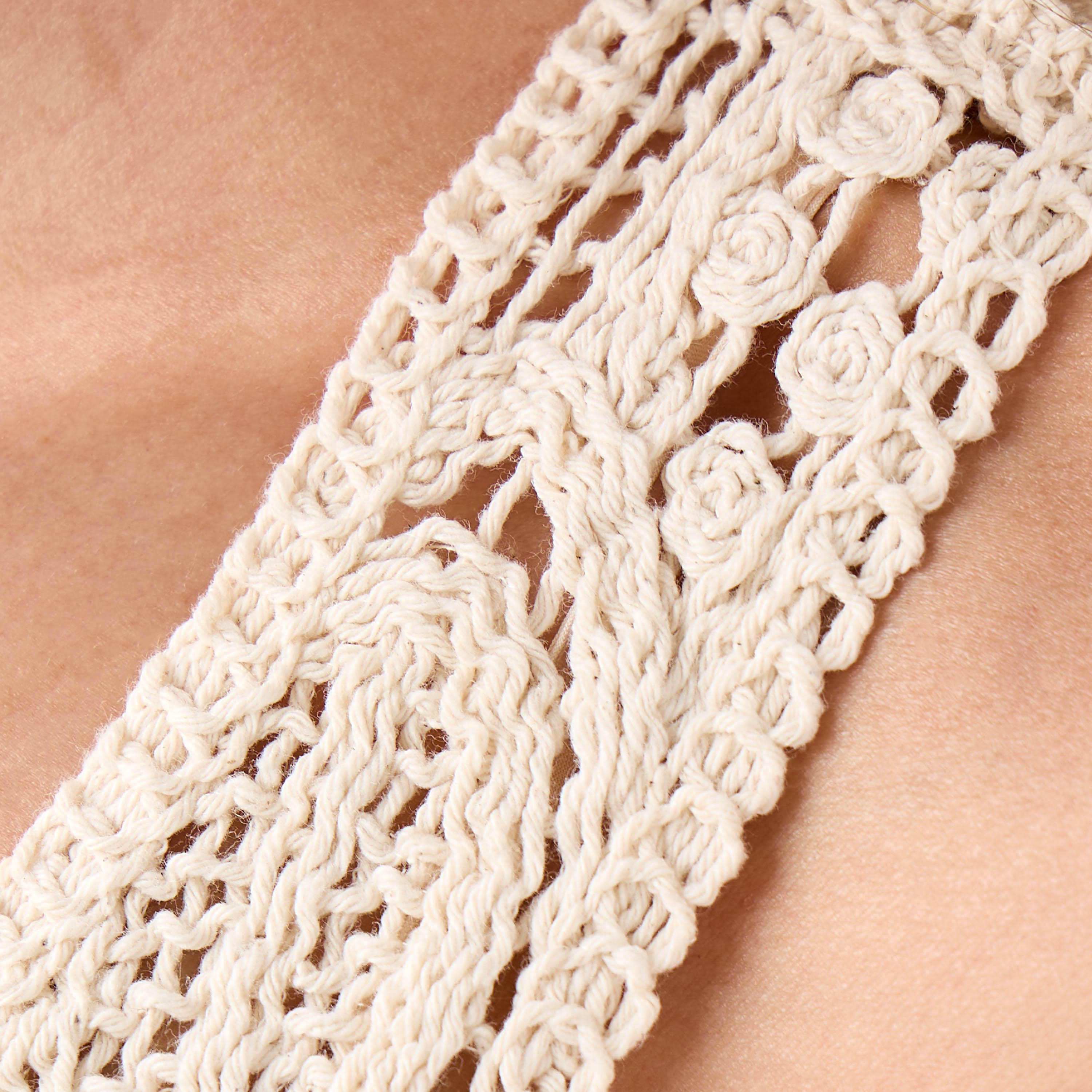 Iconic Crystal Embellished Sleeveless Dress with Crochet Detail-women-clothing-dresses-image-5