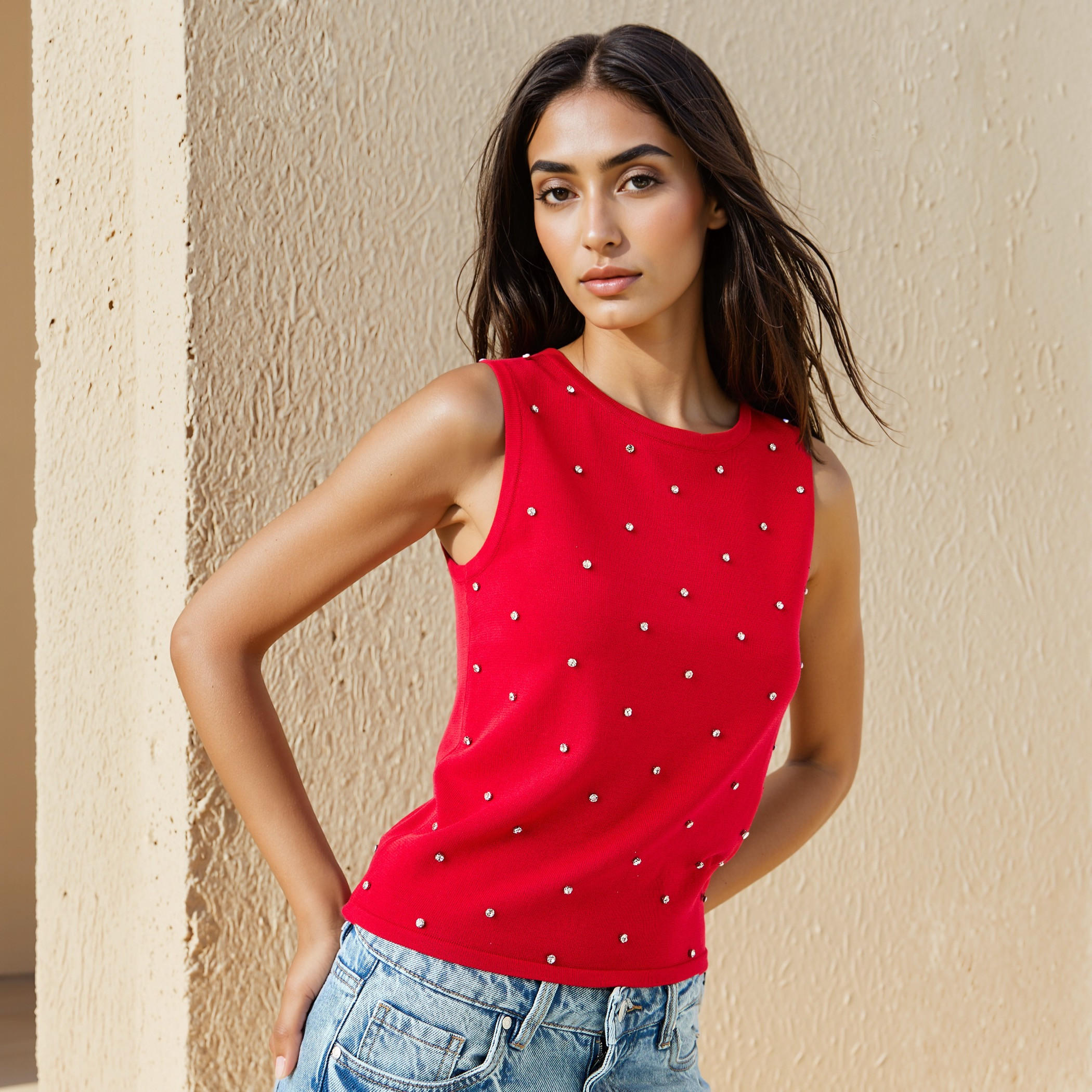 Iconic Stud Embellished Sleeveless Top-women-clothing-shirtsandblouses-blouses-image-1