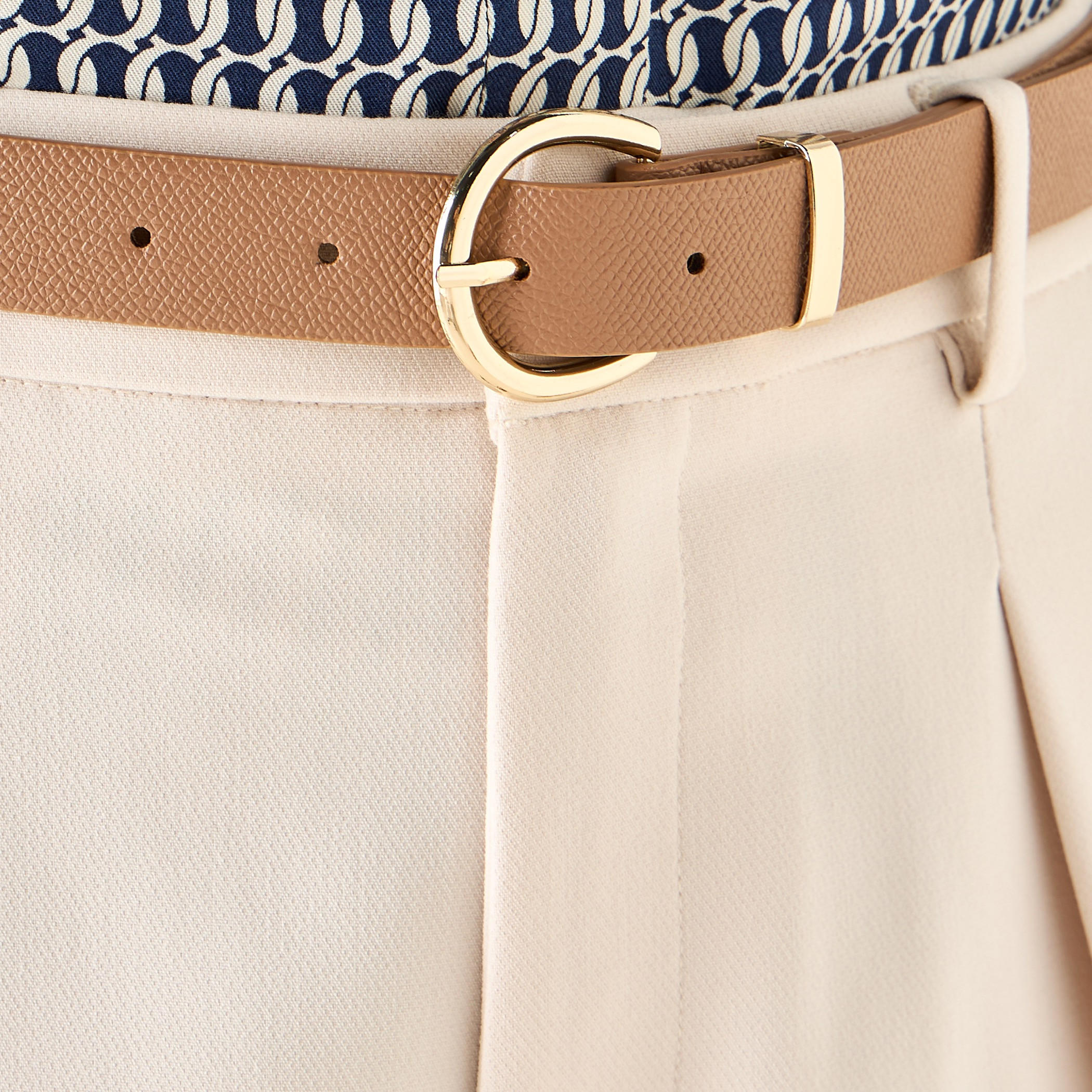 Iconic Regular Fit Belted Pegged Pants with Pockets-women-clothing-bottoms-trousers-image-5