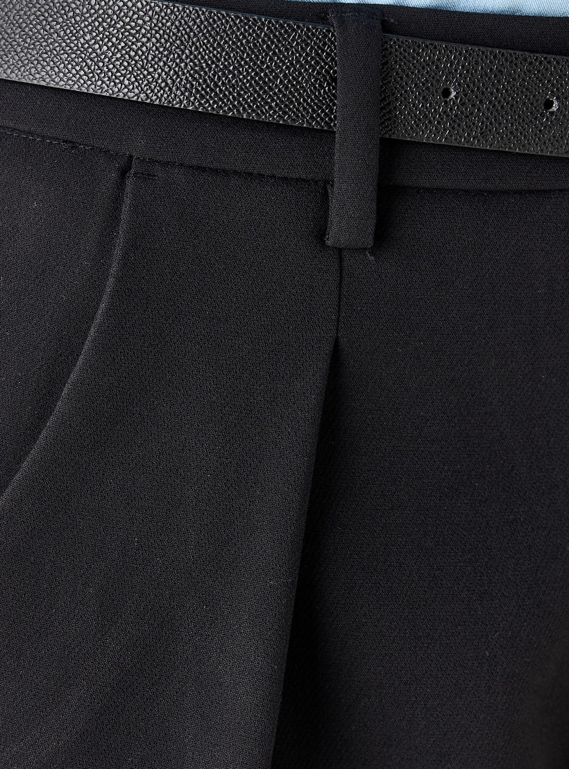 بنطلون واسع الساق بقصة عادية وحزام مع جيوب من آيكونيك-women-clothing-bottoms-trousers-image-5