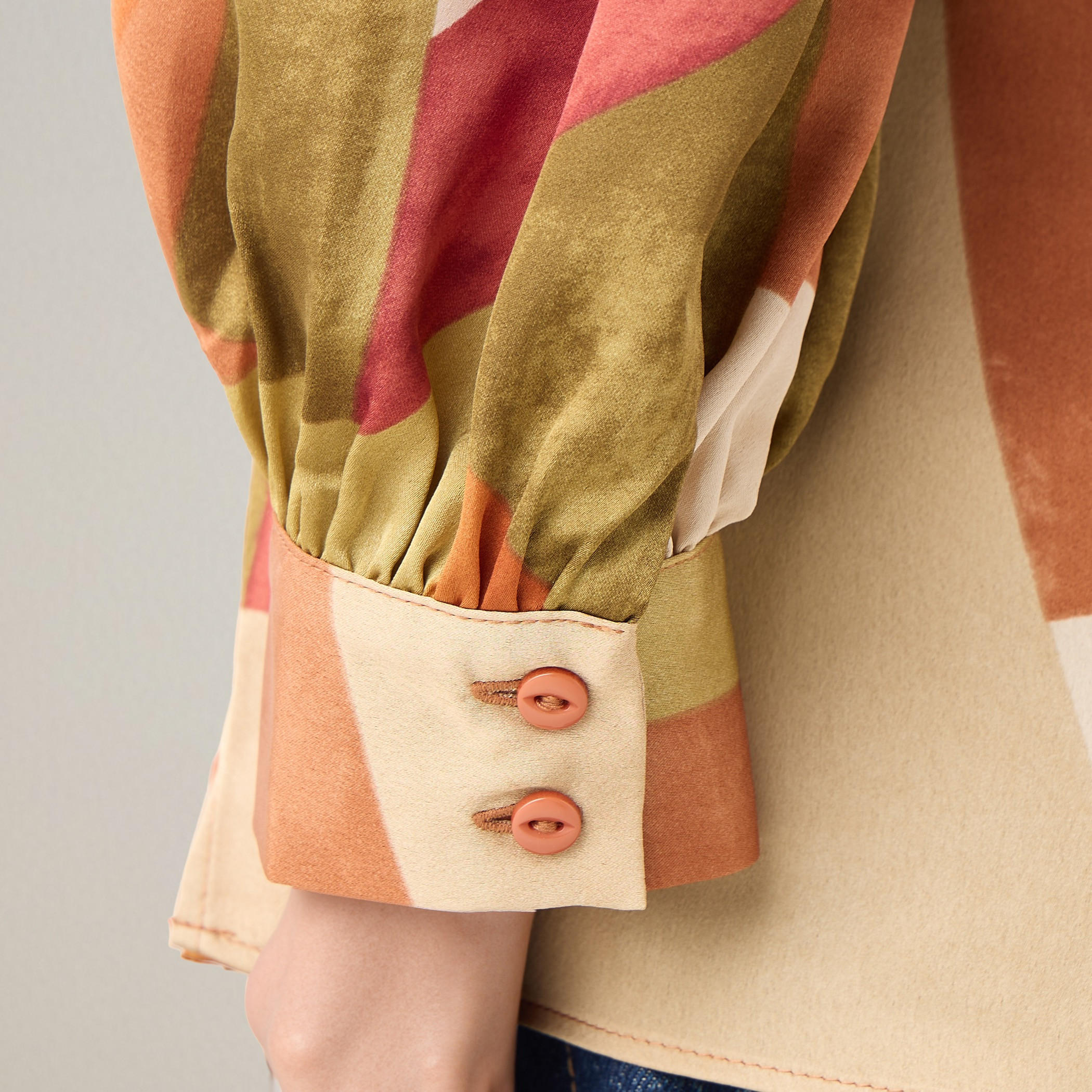 Iconic Printed V-neck Wrap Top with Long Sleeves and Tie-Up Detail-women-clothing-shirtsandblouses-blouses-image-5