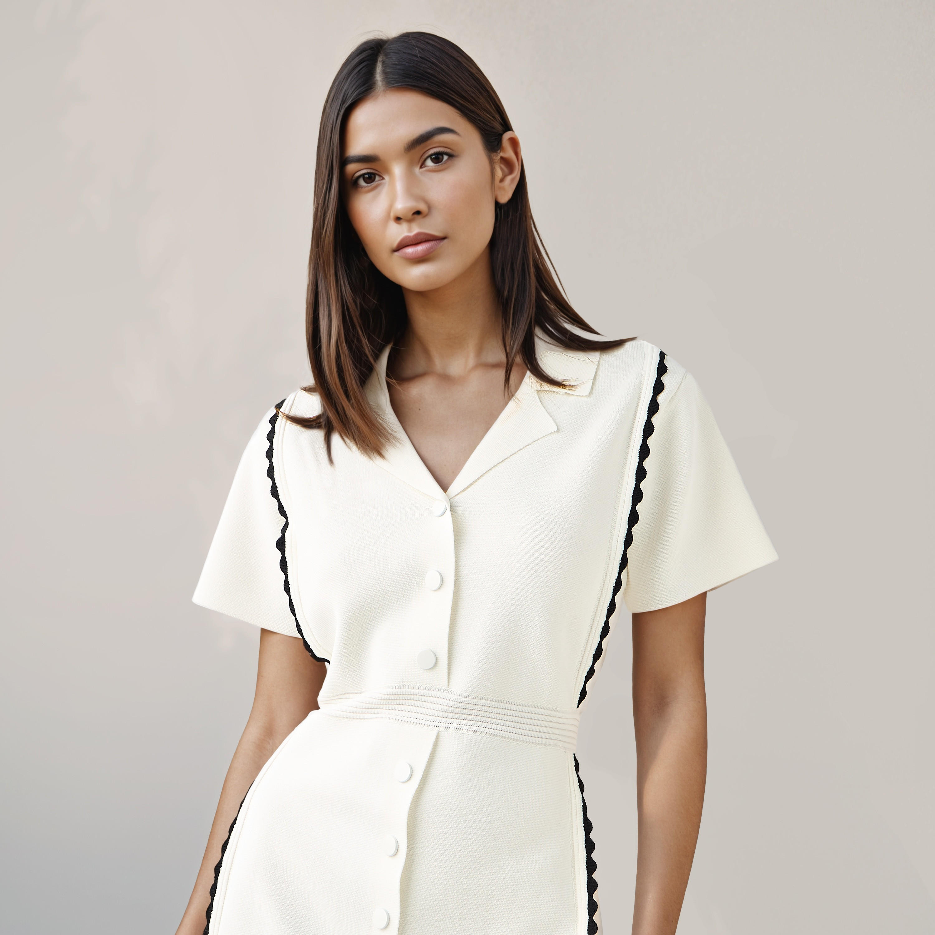 فستان قميص بياقة وقصة مغايرة من آيكونيك-women-clothing-dresses-image-4