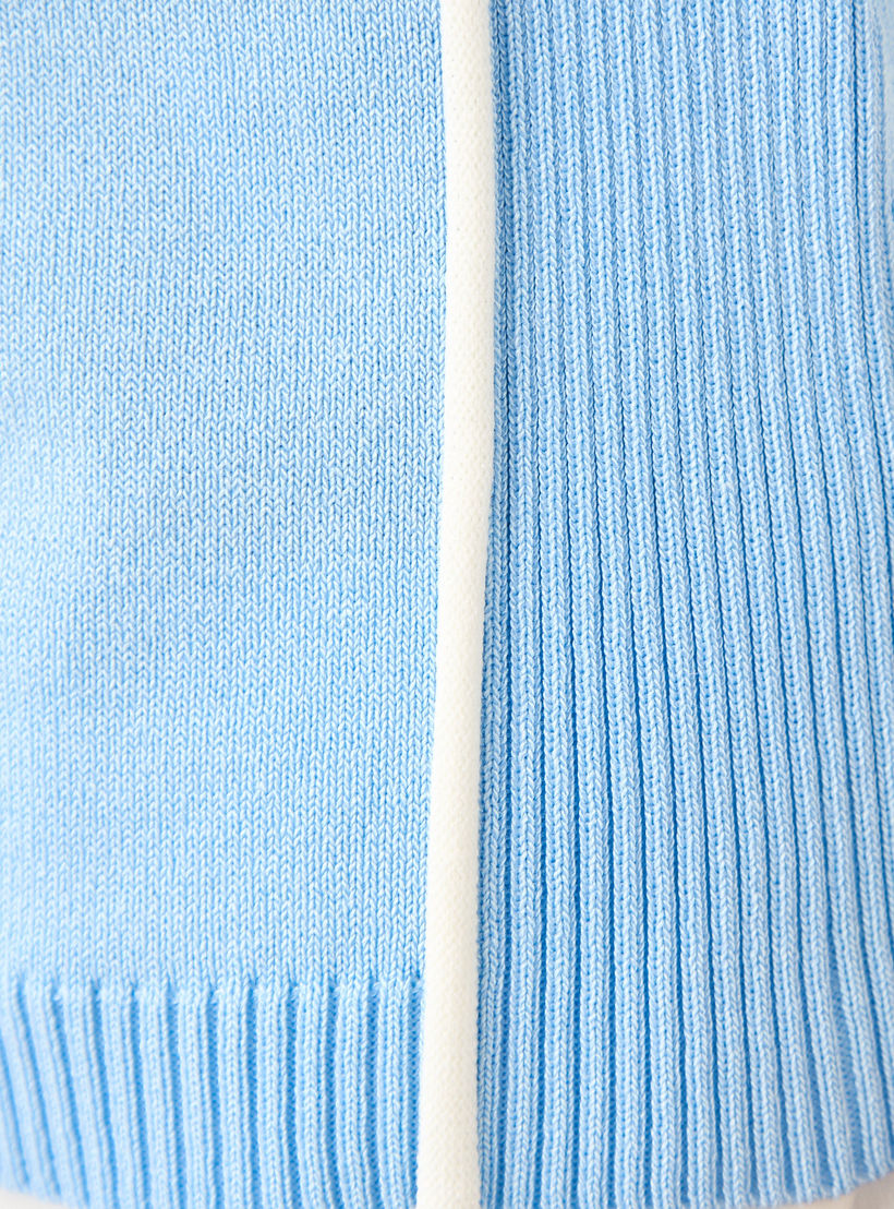 Iconic Ribbed T-shirt with Contrast Piping-women-clothing-tshirts-image-5