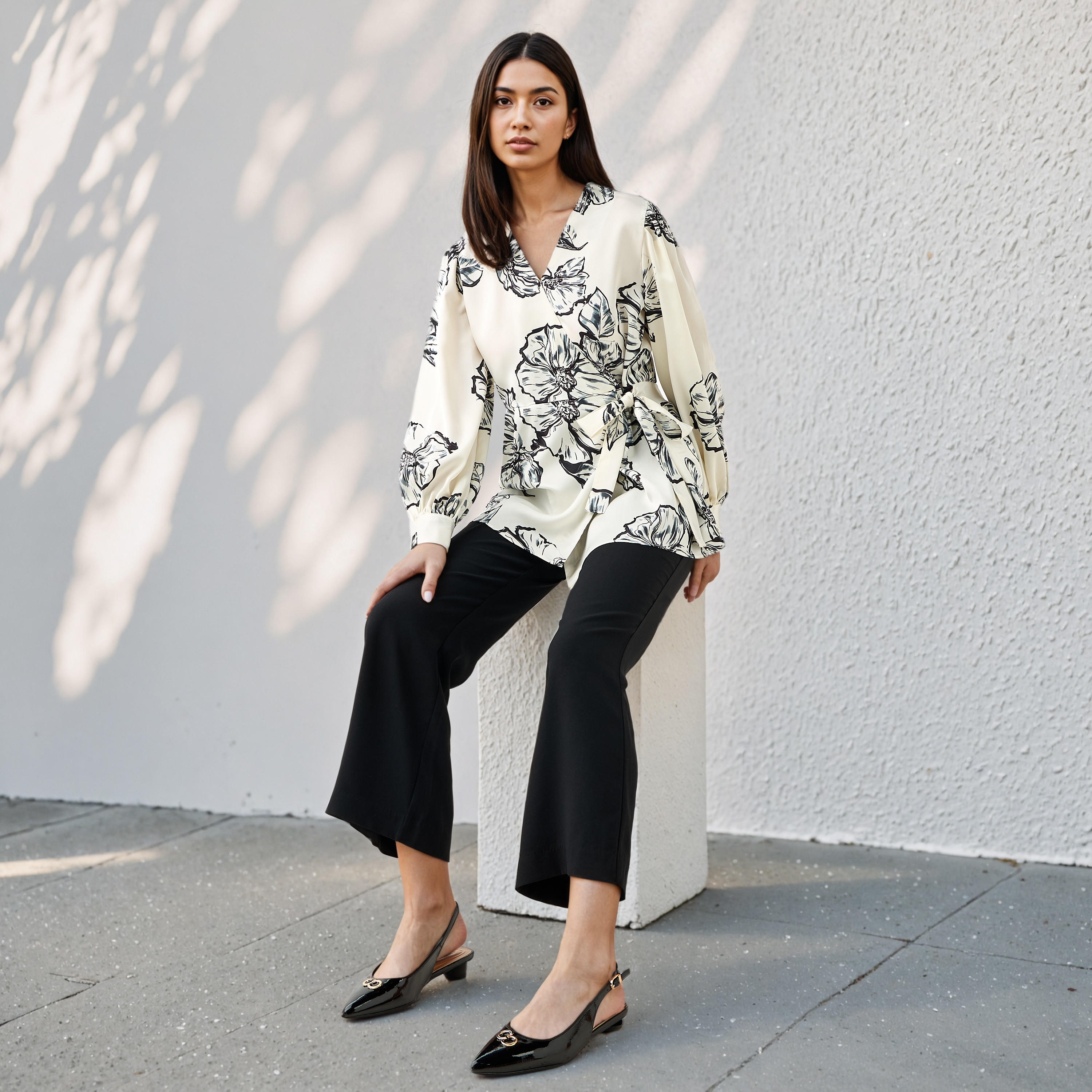 Iconic Relaxed Fit Floral Print Wrap Top-women-clothing-shirtsandblouses-blouses-image-2
