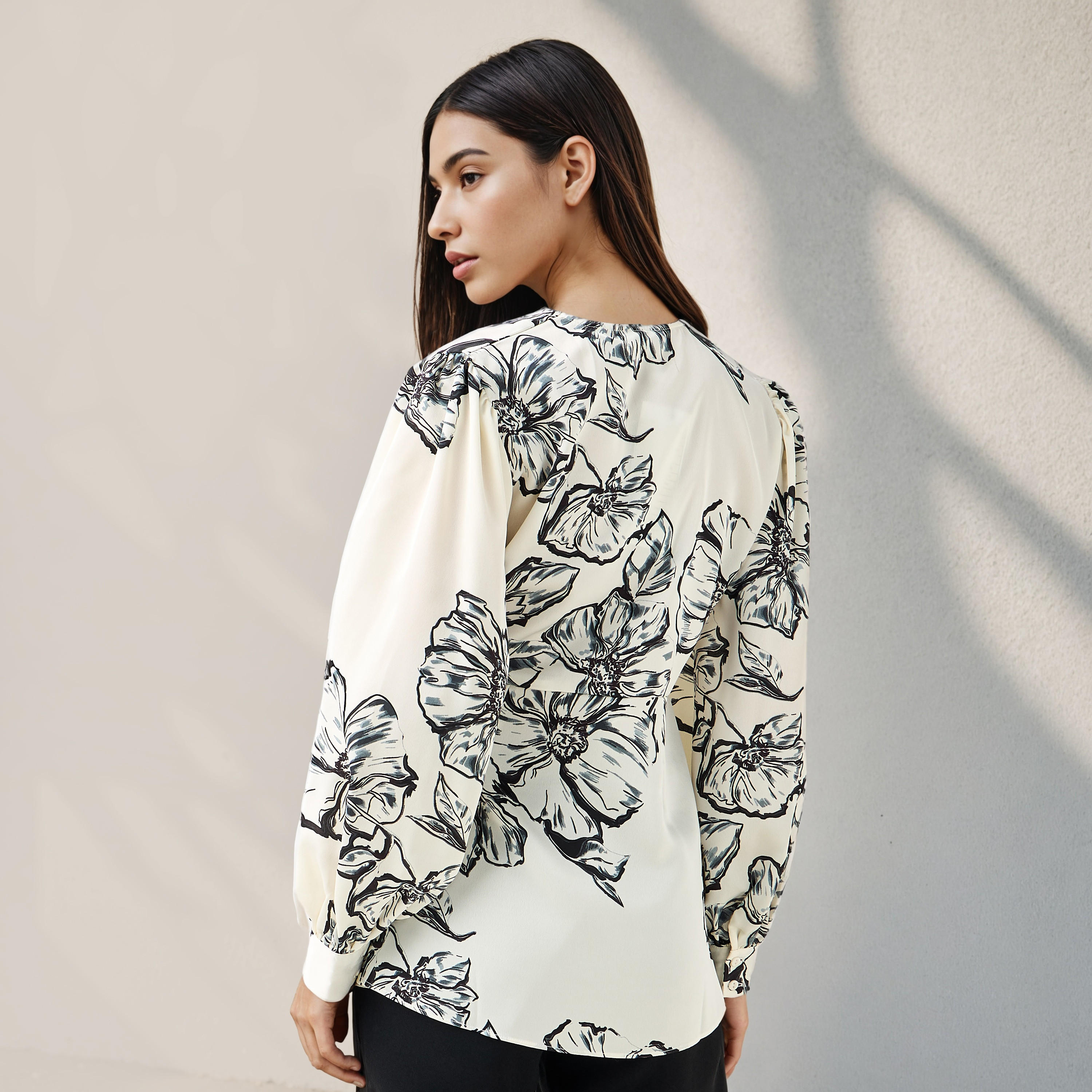 Iconic Relaxed Fit Floral Print Wrap Top-women-clothing-shirtsandblouses-blouses-image-3