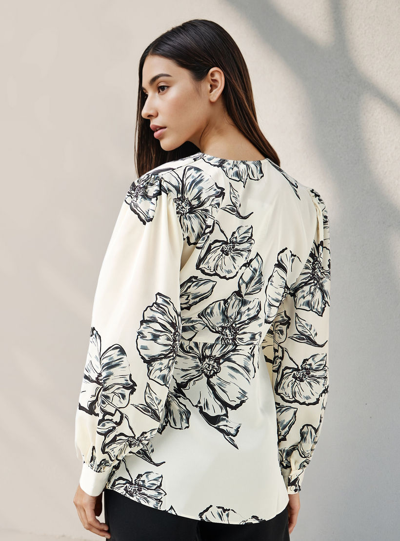 Iconic Relaxed Fit Floral Print Wrap Top-women-clothing-shirtsandblouses-blouses-image-3