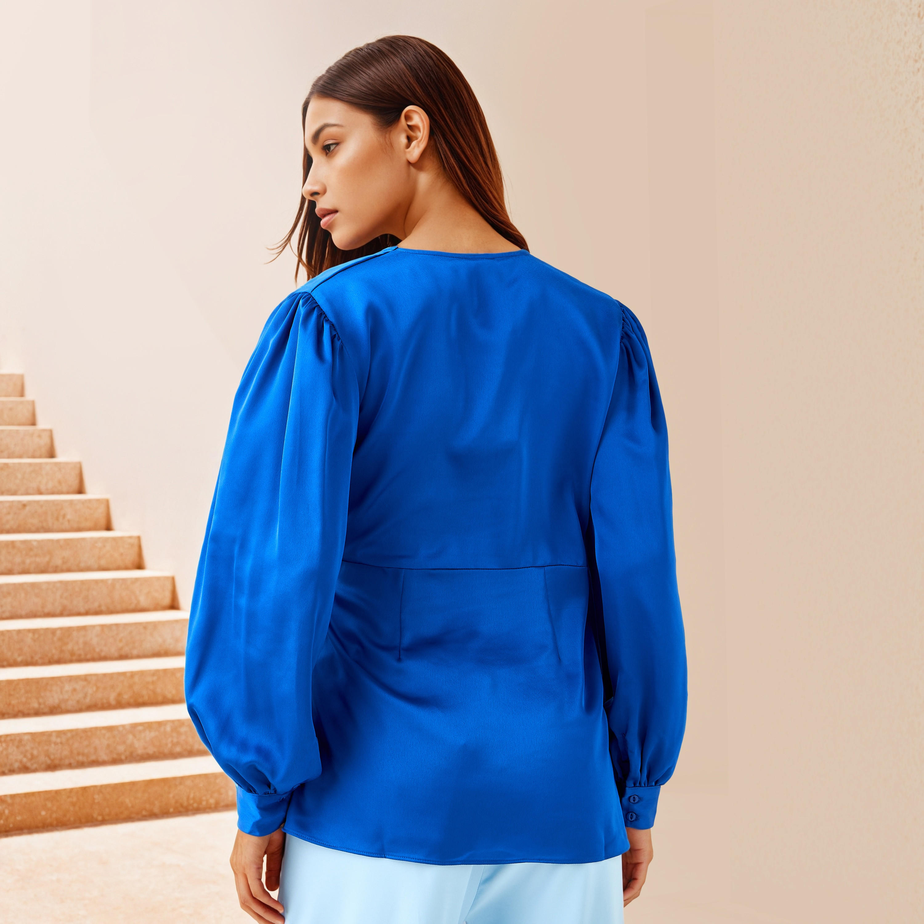 Iconic Relaxed Fit V-Neck Wrap Top-women-clothing-shirtsandblouses-blouses-image-3