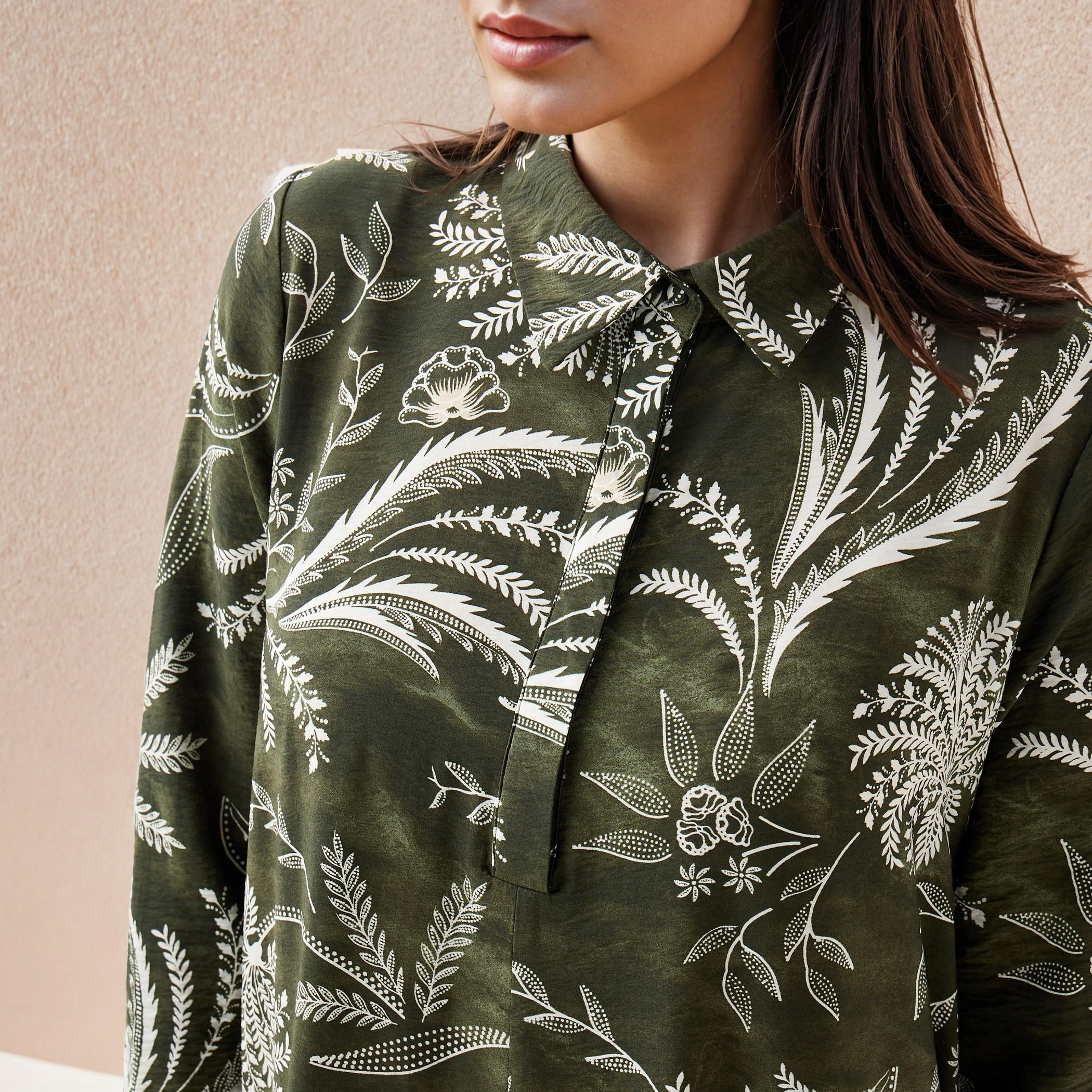 فستان ماكسي بطبعات وياقة عادية من أيكونيك-women-clothing-dresses-image-4