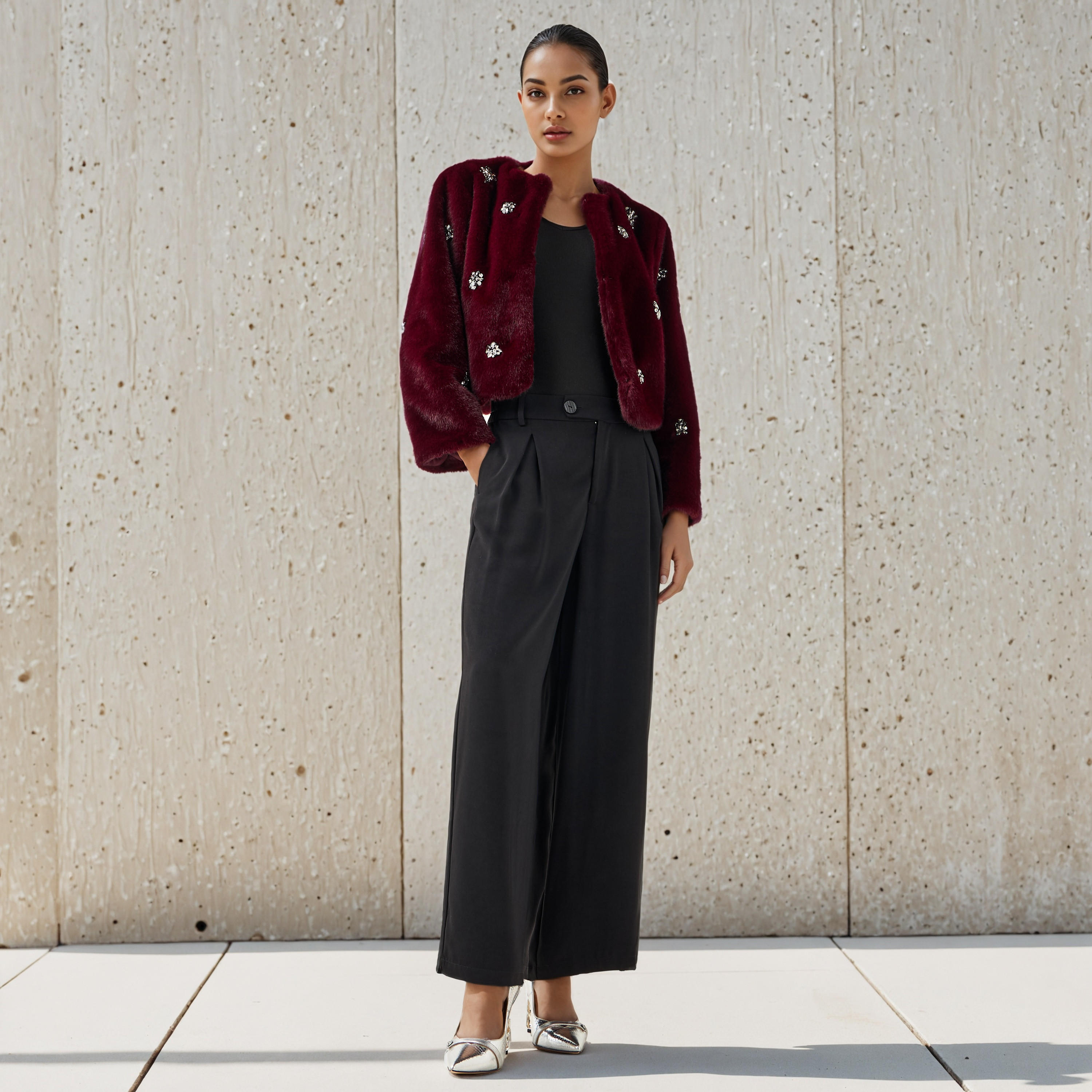 Iconic Embellished Faux Fur Jacket-women-winterwear-coatsandjackets-jackets-image-2