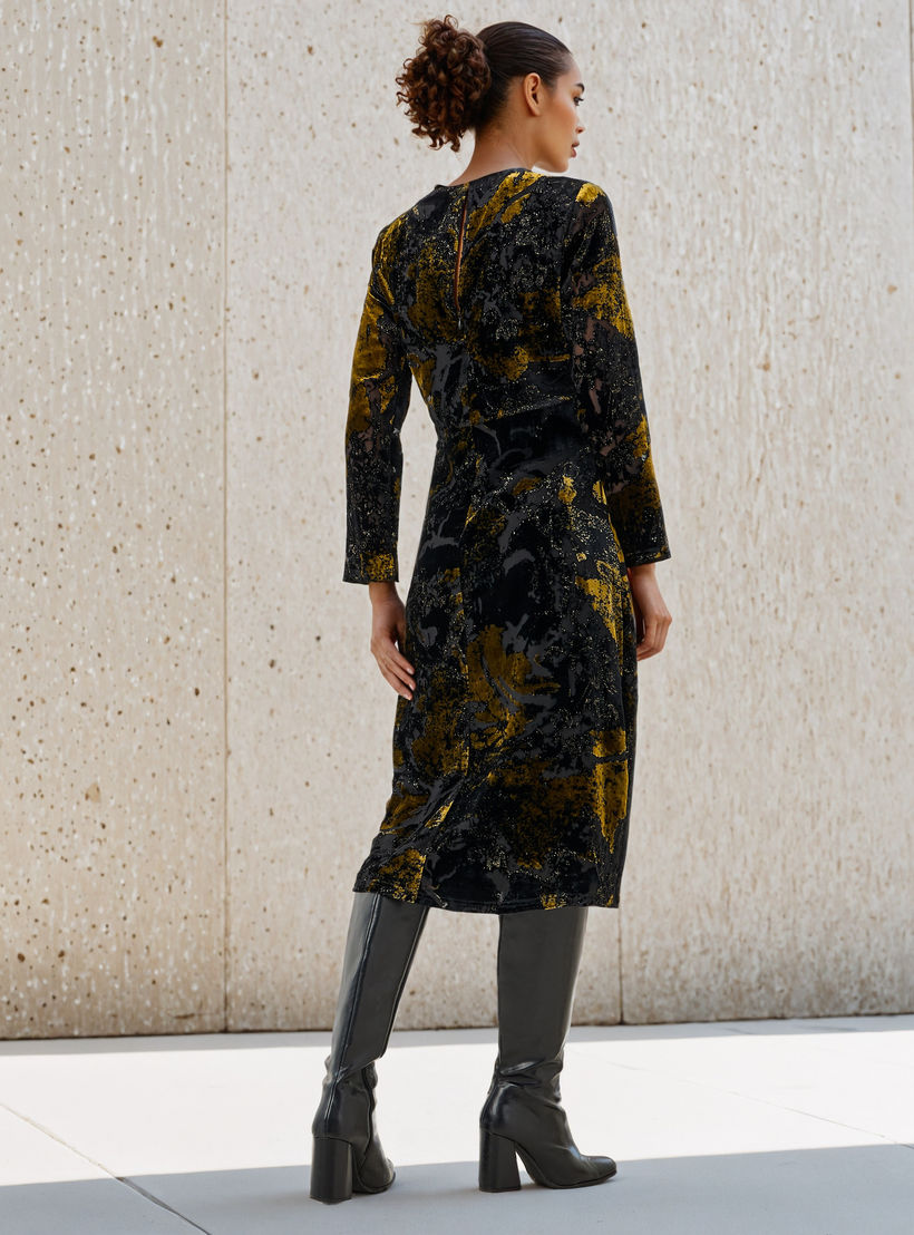Iconic Burnout Detail Midi Dress-women-clothing-dresses-image-3