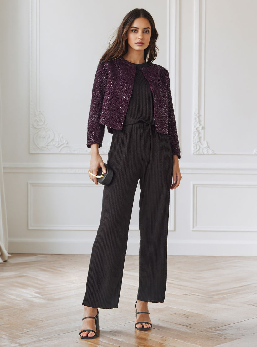 جاكيت مزين بالترتر بأكمام طويلة من آيكونيك-women-winterwear-coatsandjackets-jackets-image-2