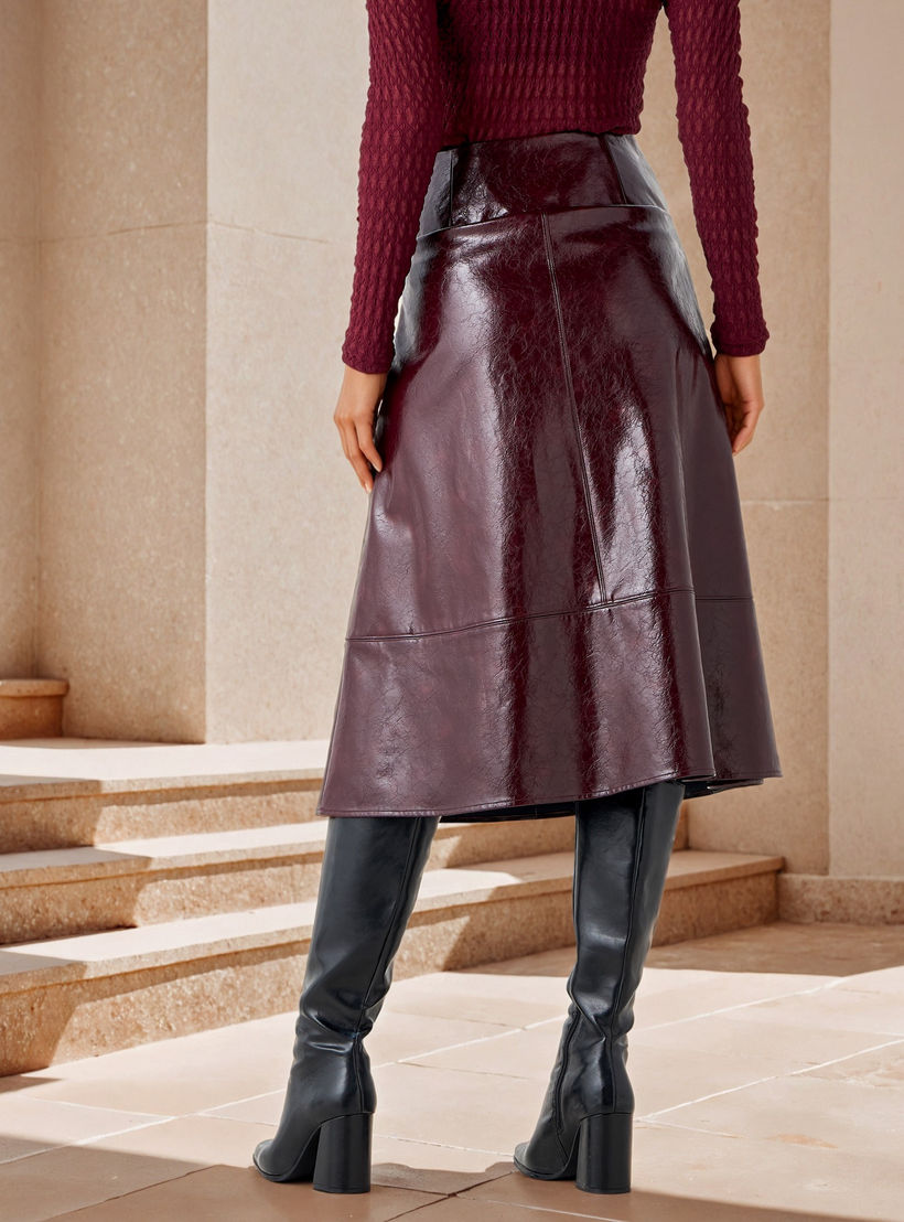 Iconic Textured A-Line Midi Skirt-women-clothing-bottoms-skirts-image-3