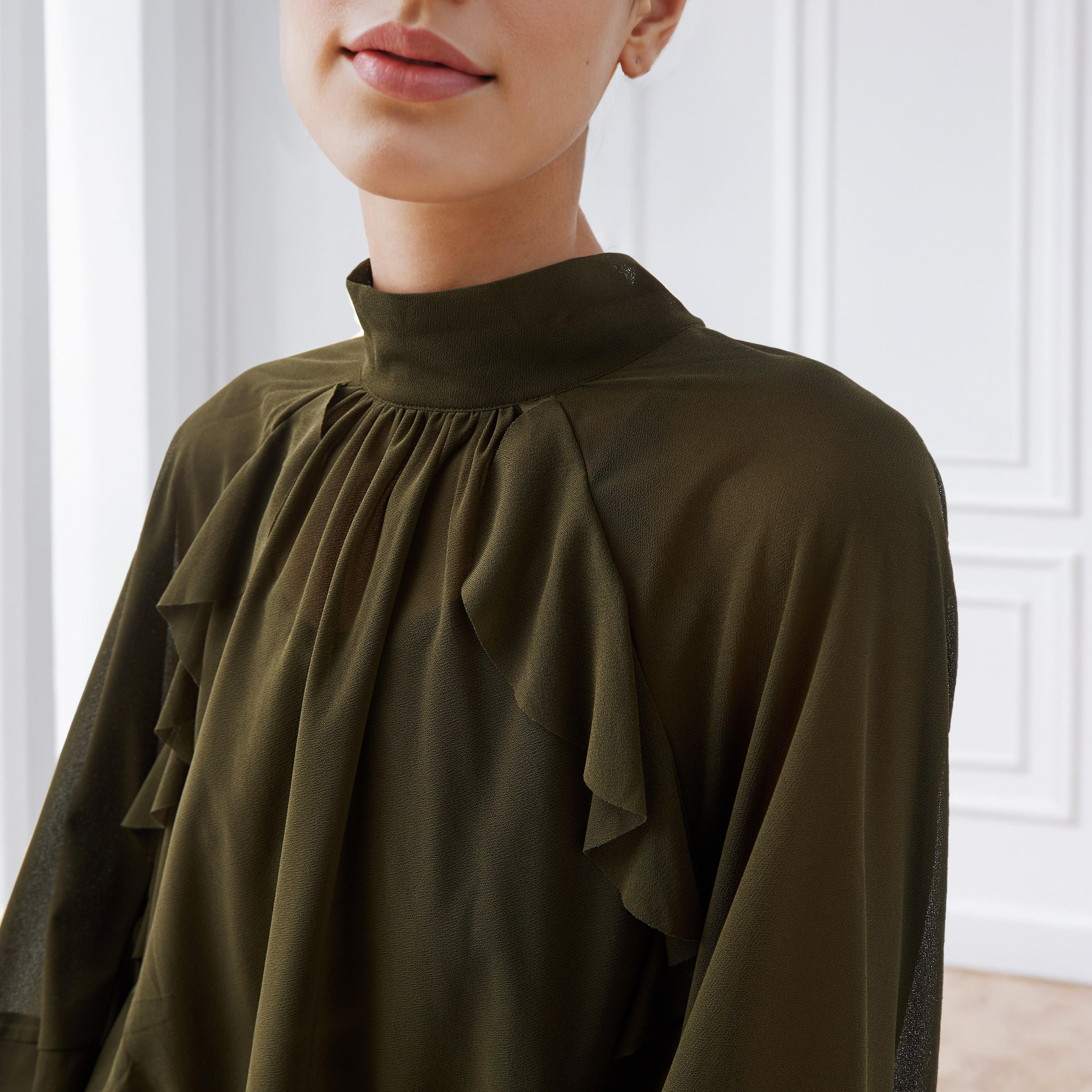 Iconic Ruffle Accent Cape Top-women-clothing-shirtsandblouses-blouses-image-4