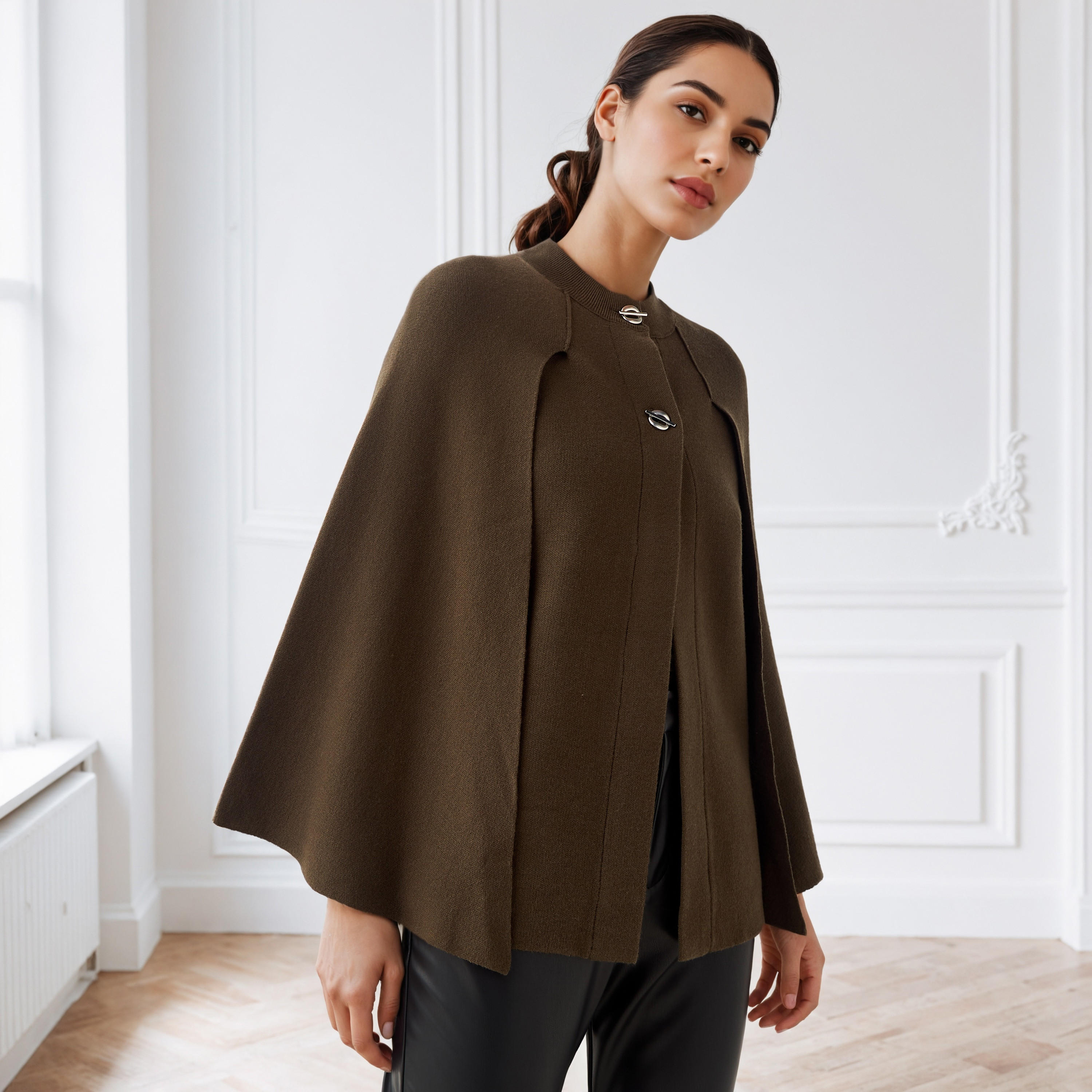 Iconic Relaxed Fit Cape Top-women-winterwear-cardigansandjumpers-cardigans-image-1