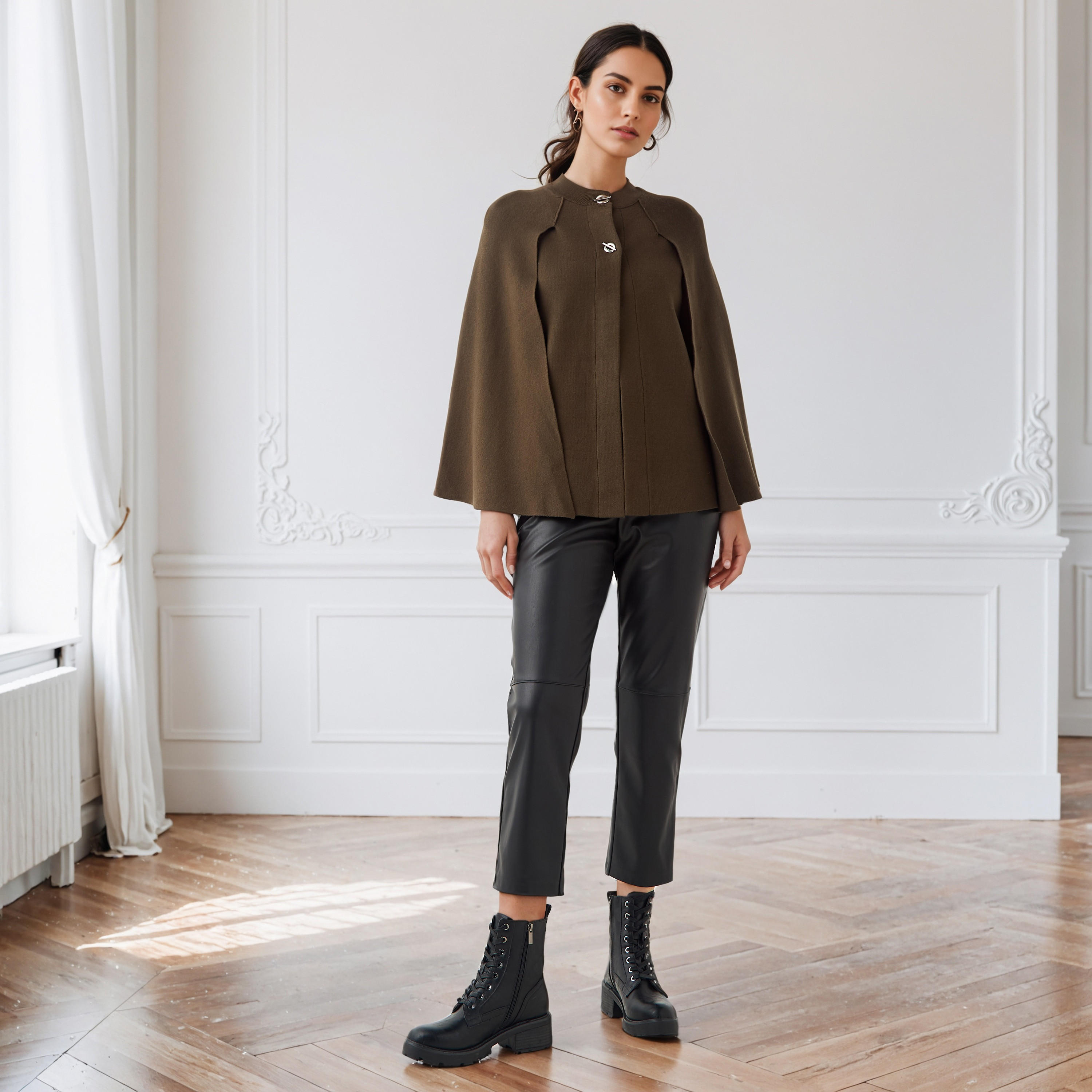 Iconic Relaxed Fit Cape Top-women-winterwear-cardigansandjumpers-cardigans-image-2
