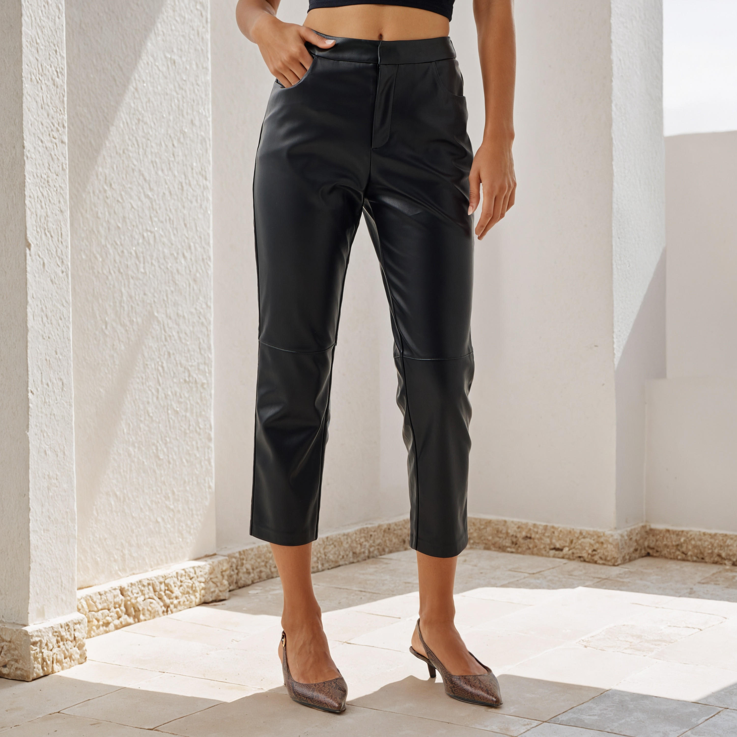 بنطلون بقصة عادية من آيكونيك-women-clothing-bottoms-trousers-image-5