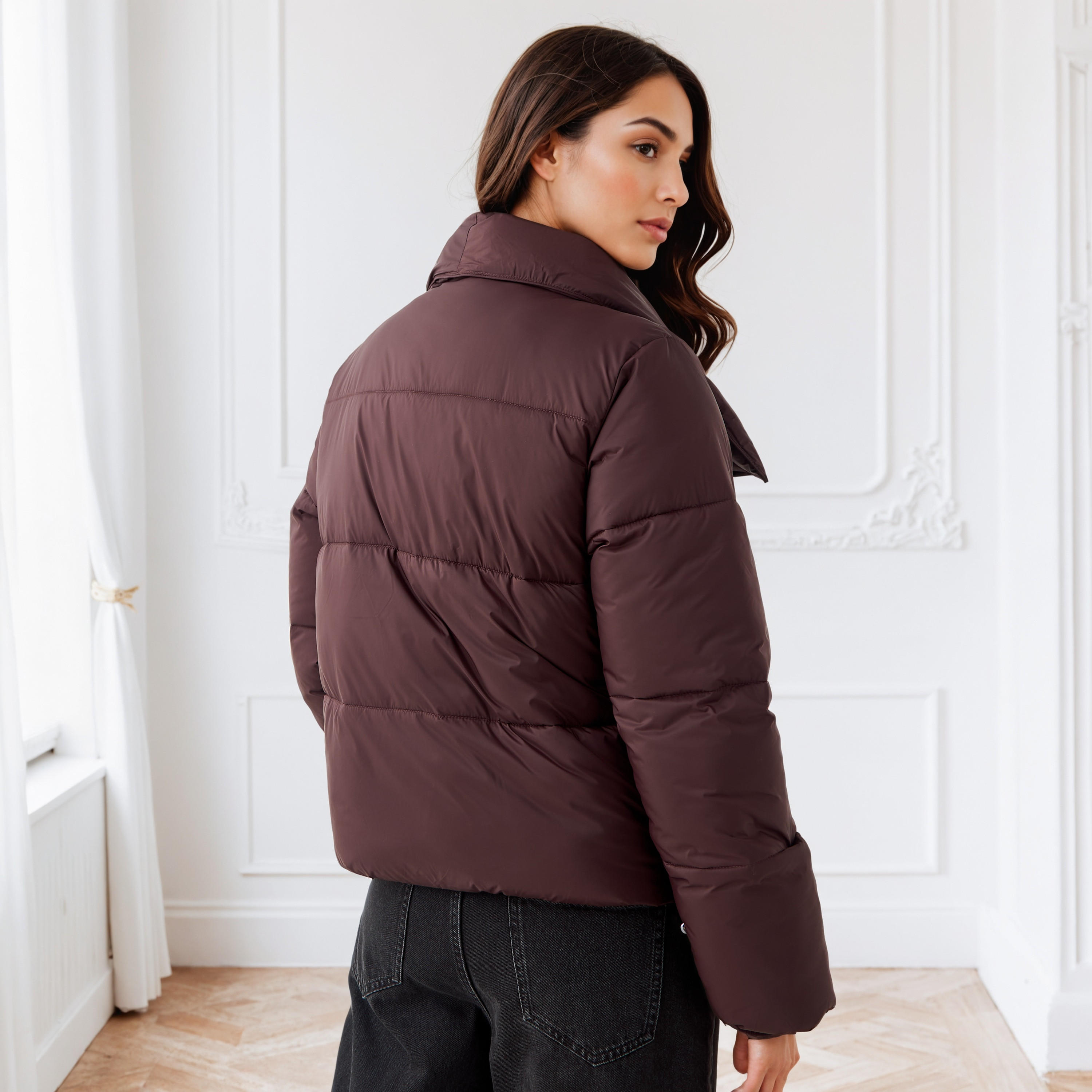 جاكيت منفوخ مبطن بجيوب من أيكونيك-women-winterwear-coatsandjackets-jackets-image-3