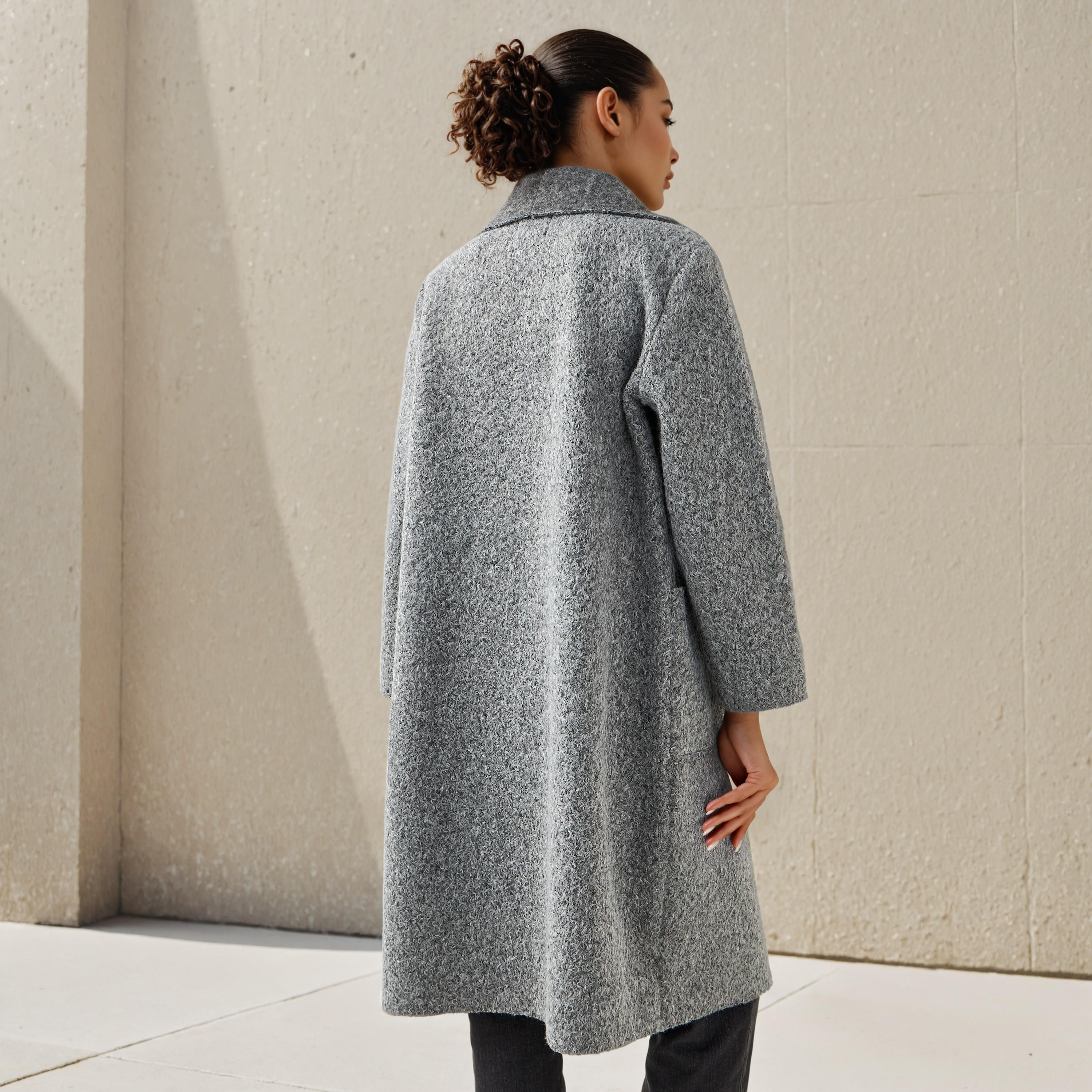 Iconic Knee Length Polyester Waterfall Collar Trench Coat-women-clothing-coatsandjackets-coats-image-3