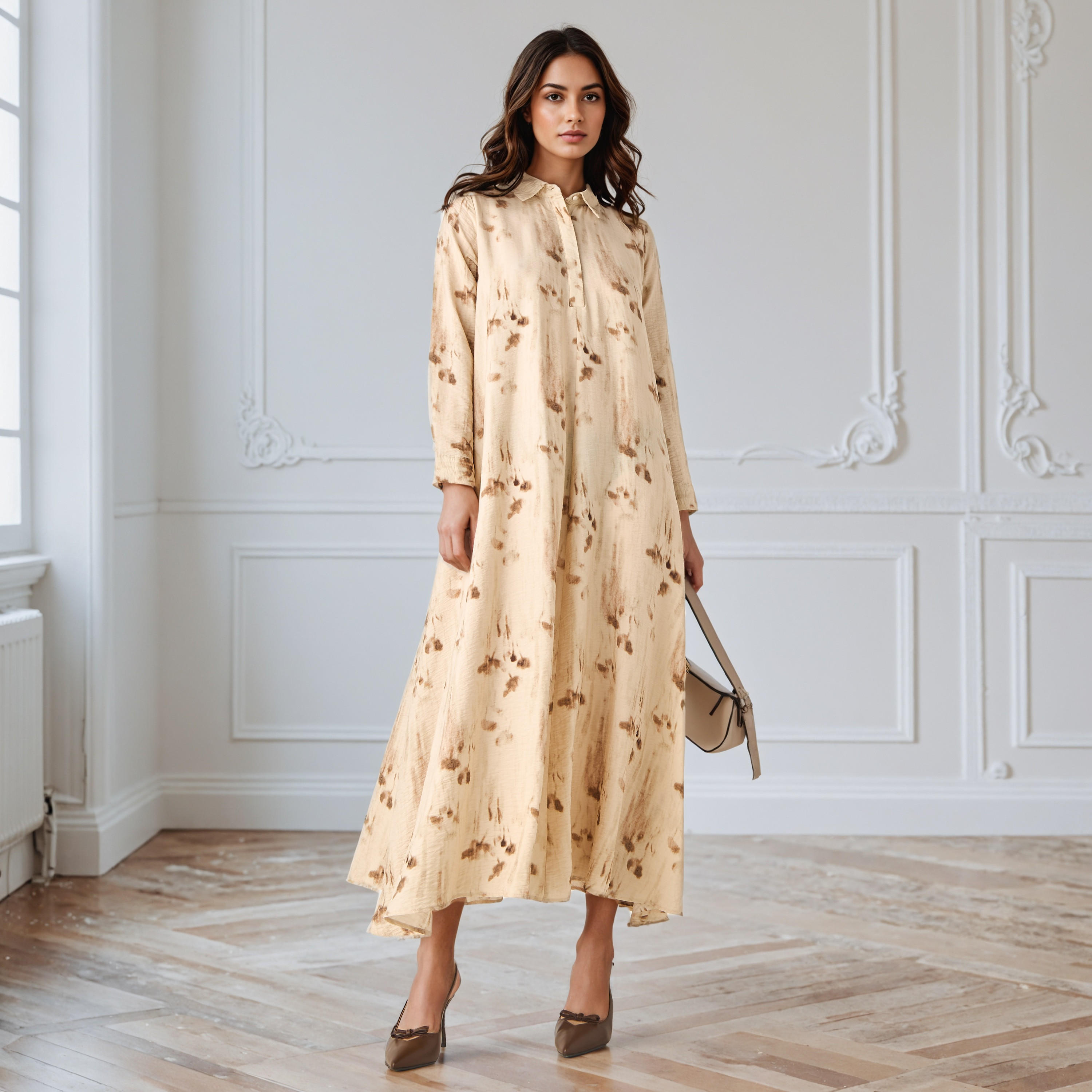 فستان ترابيز بياقة وطبعات من آيكونيك-women-clothing-dresses-image-5