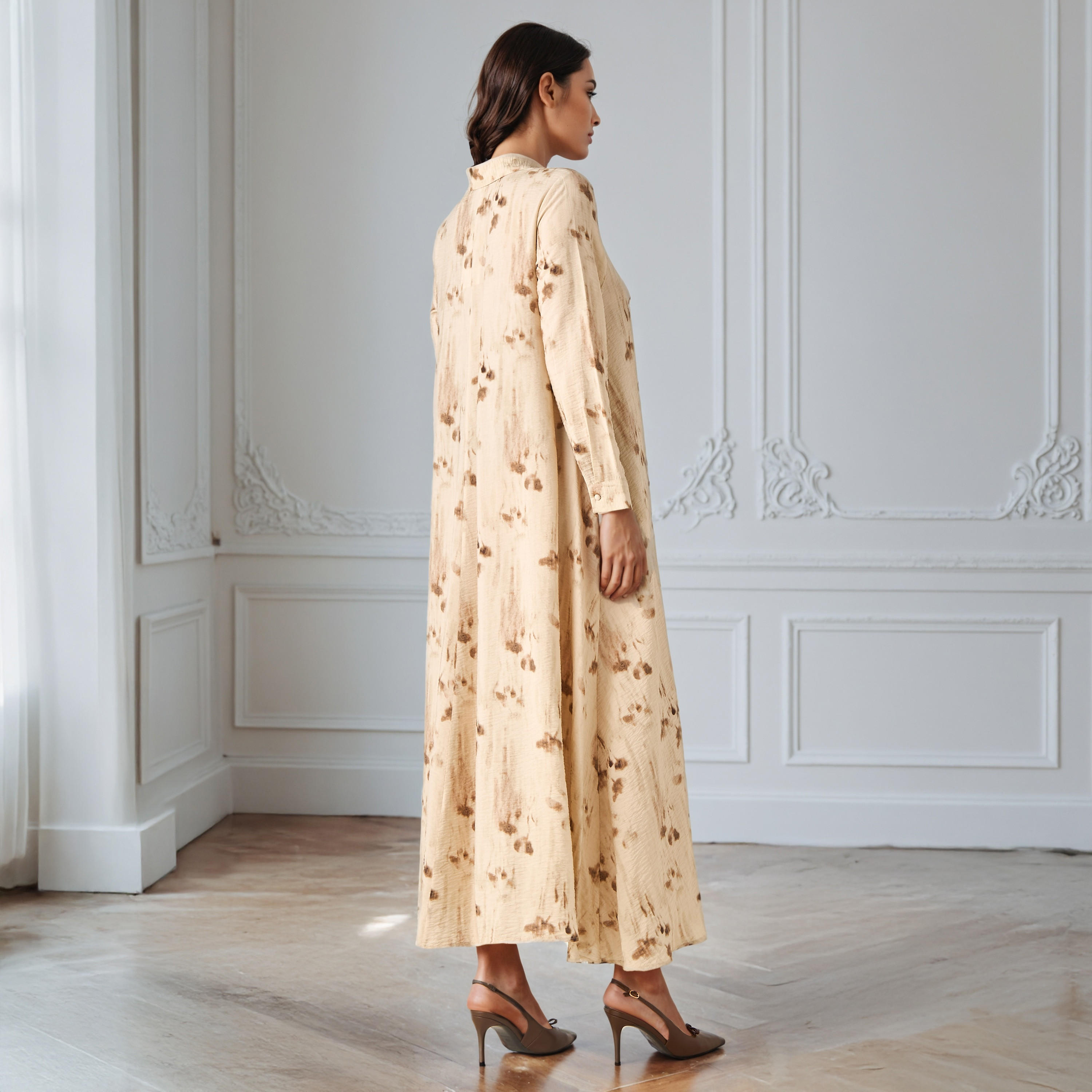 فستان ترابيز بياقة وطبعات من آيكونيك-women-clothing-dresses-image-2