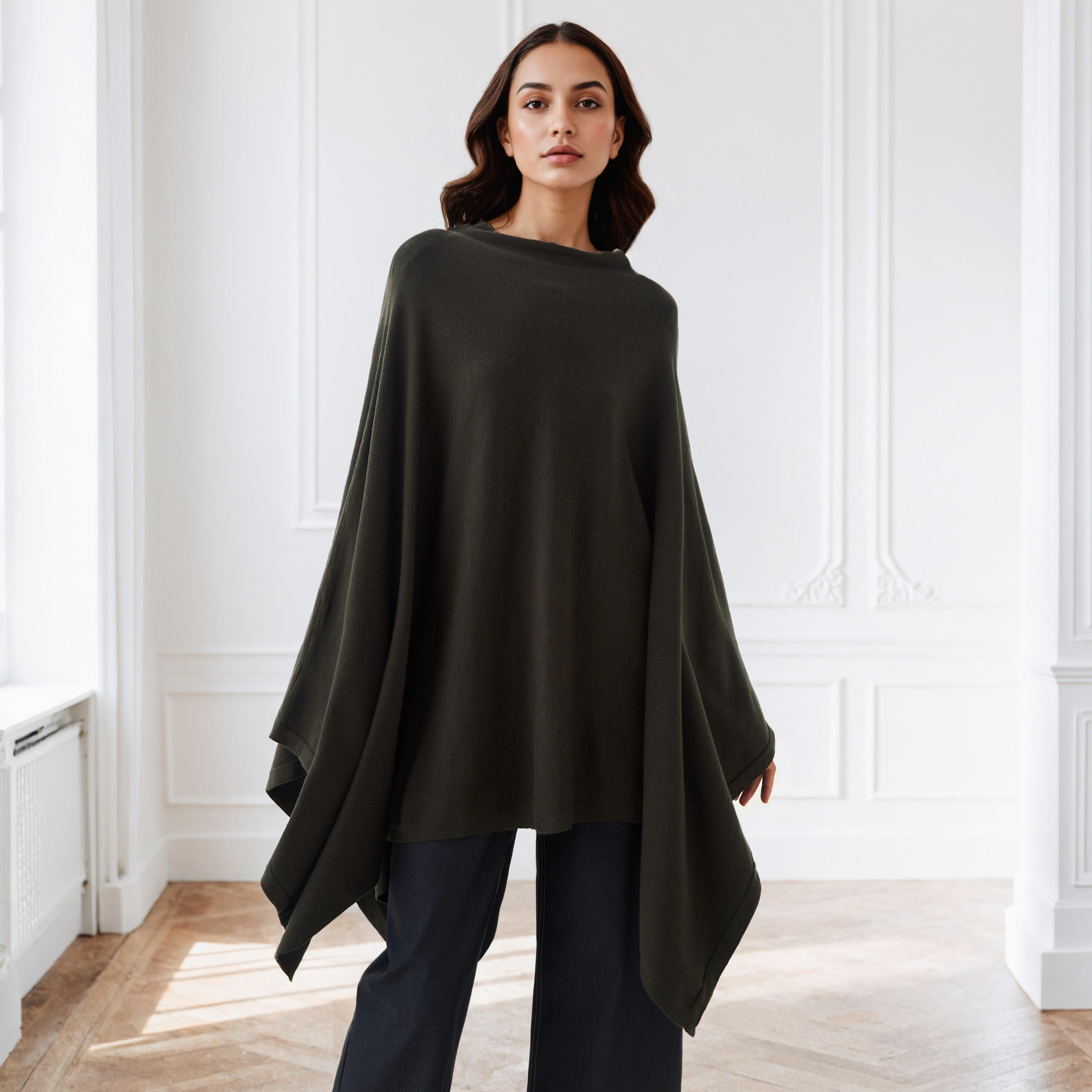 بلوزة كيب بأكمام طويلة من آيكونيك-women-winterwear-cardigansandjumpers-cardigans-image-1