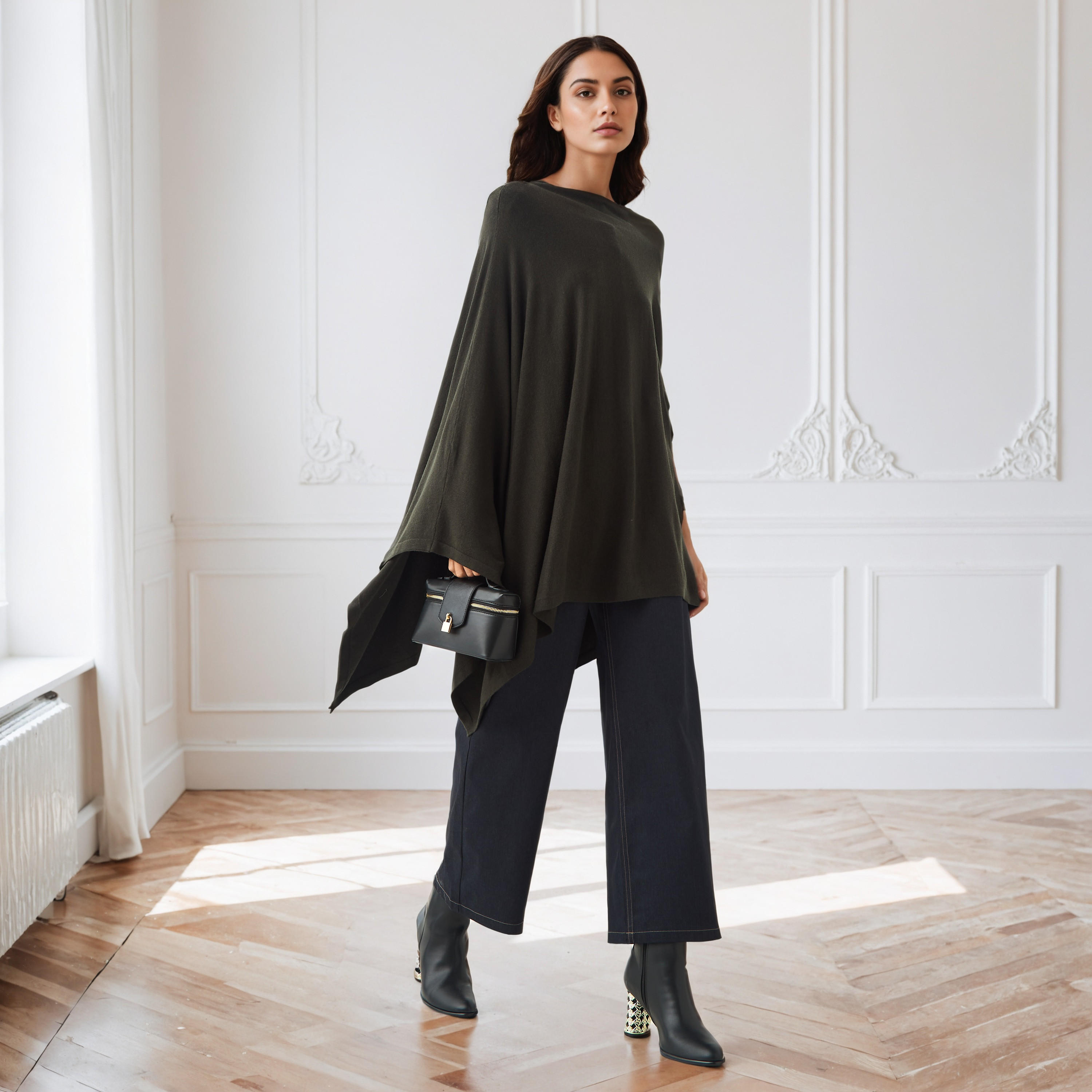 Iconic Cape Top with Long Sleeves-women-winterwear-cardigansandjumpers-cardigans-image-2